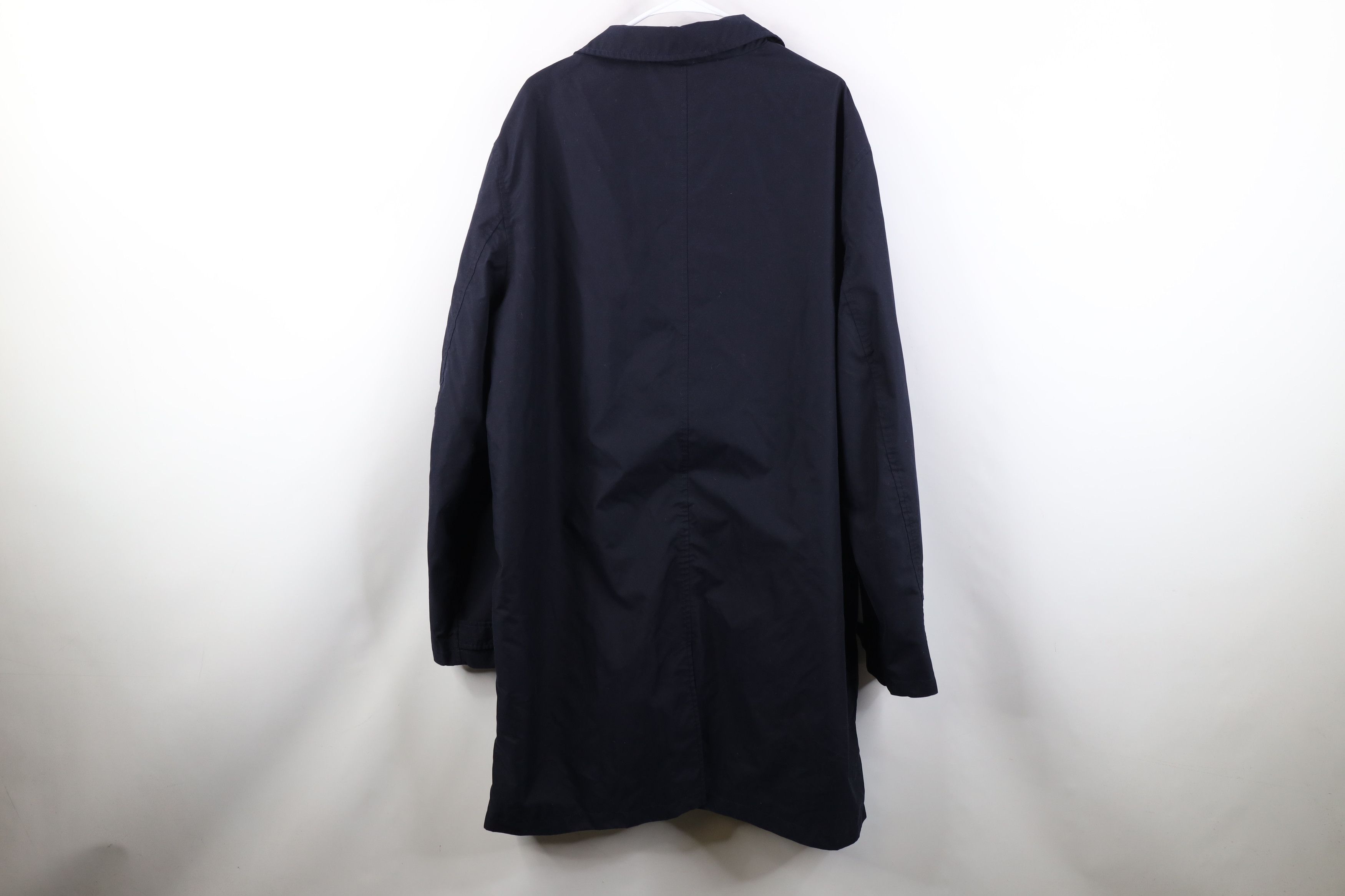 Lands' End Vintage 90s Y2K Lands End Trench Coat Rain Jacket Navy Blue Size US XL / EU 56 / 4 - 13 Thumbnail