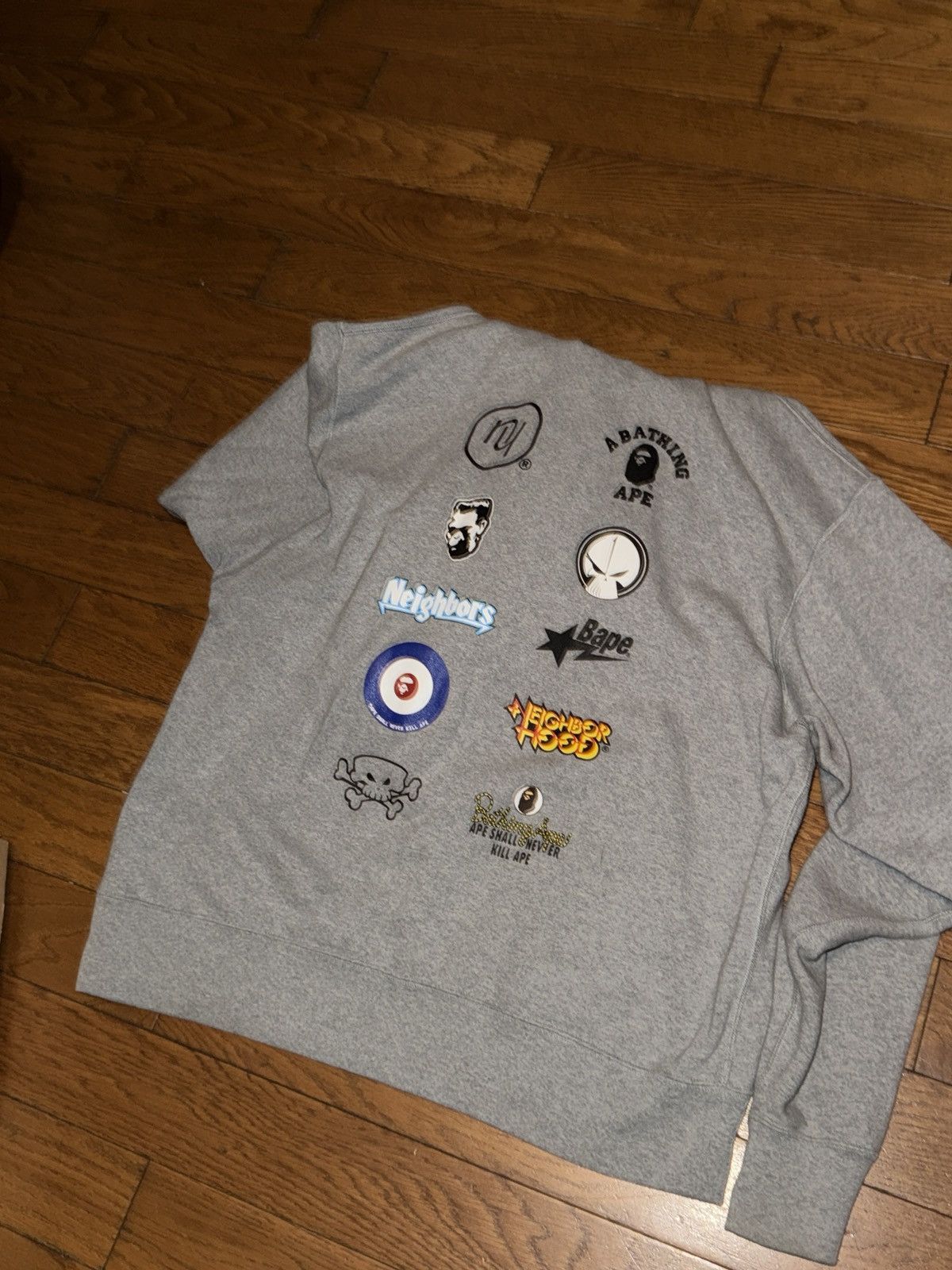 Bape Bape x neighborhood relaxed fit pullover hoodie Size US L / EU 52-54 / 3 - 3 Thumbnail