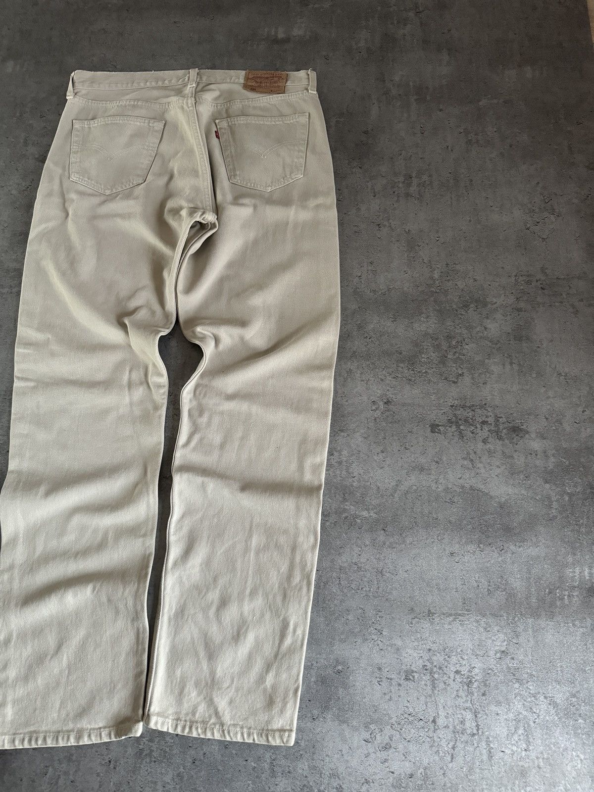 Levi's × Levi's Vintage Clothing × Vintage Levi’s 501 Baggy 90s Jeans Denim Rap Skate Y2K Beige Vintage Size US 36 / EU 52 - 2 Thumbnail