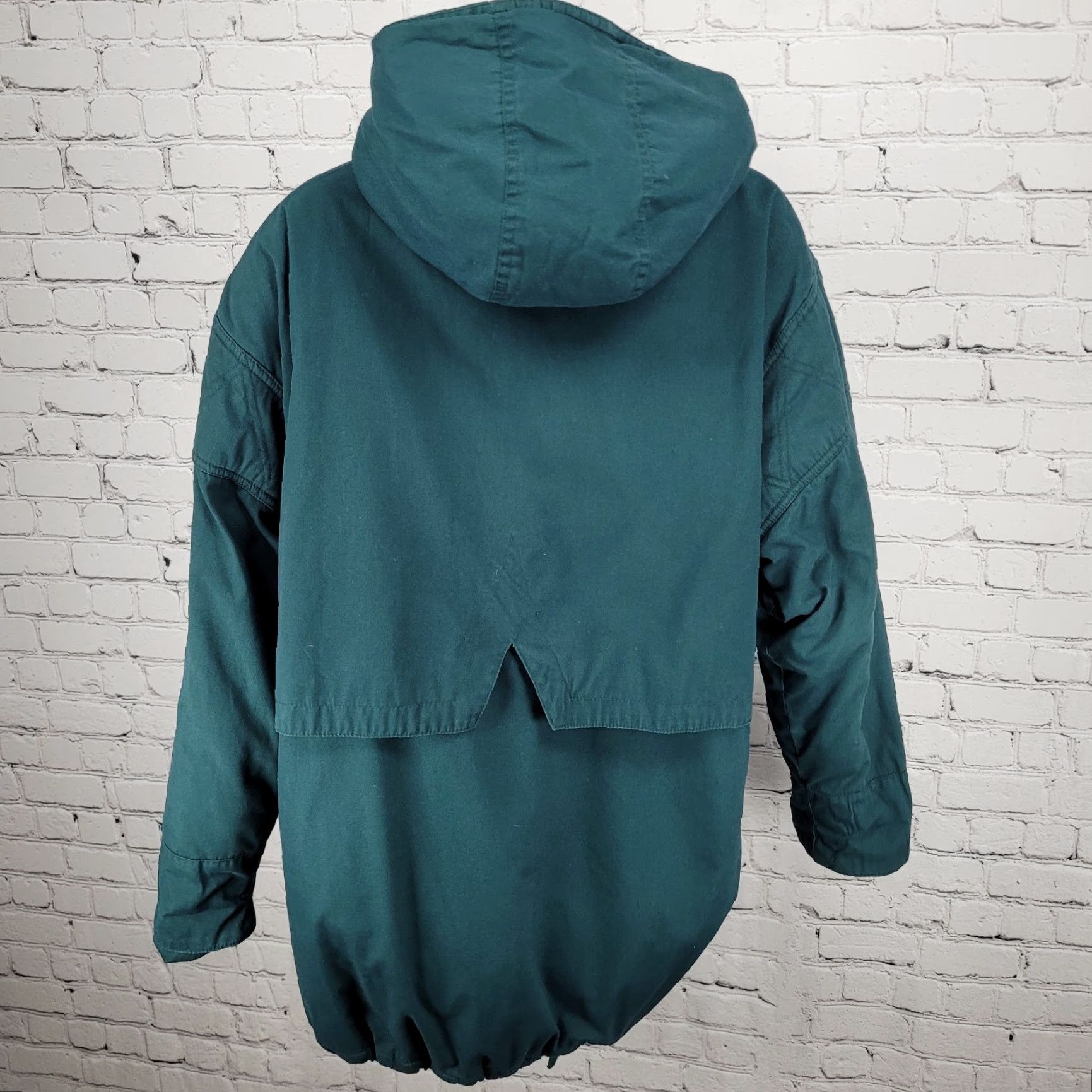 Vintage VINTAGE Cabin Creek Jacket Women's Coat Green Hooded Collared Zip Toggle Pockets Mid-Length Parka M Size M / US 6-8 / IT 42-44 - 2 Thumbnail