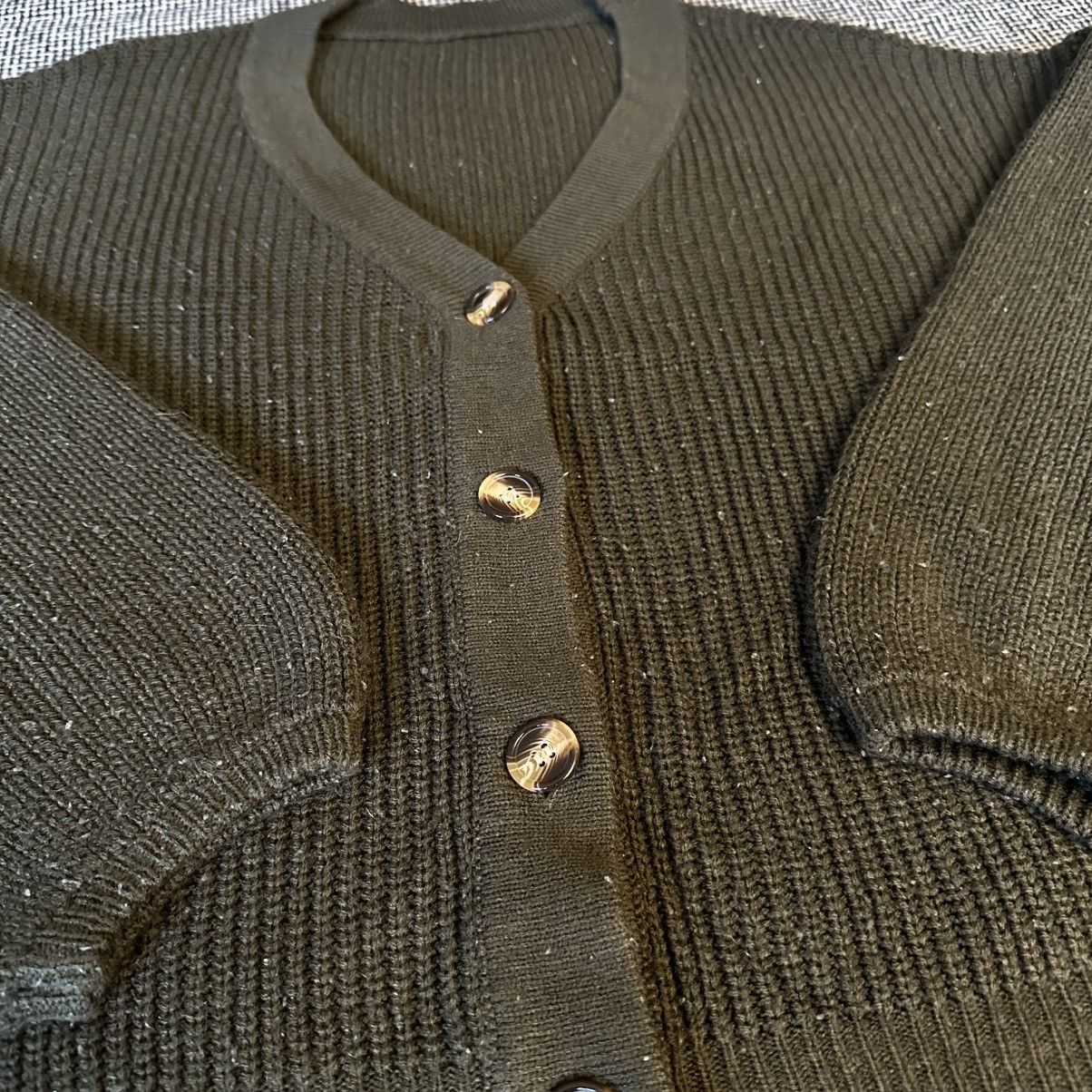 Vintage Vintage Olive Knitted Cardigan Sweater Size US M / EU 48-50 / 2 - 3 Thumbnail