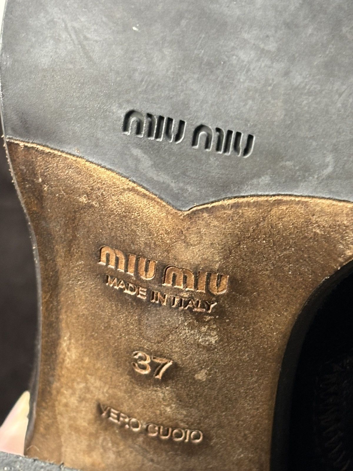 Miu Miu Miu Miu Vintage Cowboy Camperos Suede Brown Boots Rare Size US 7 / IT 37 - 12 Thumbnail