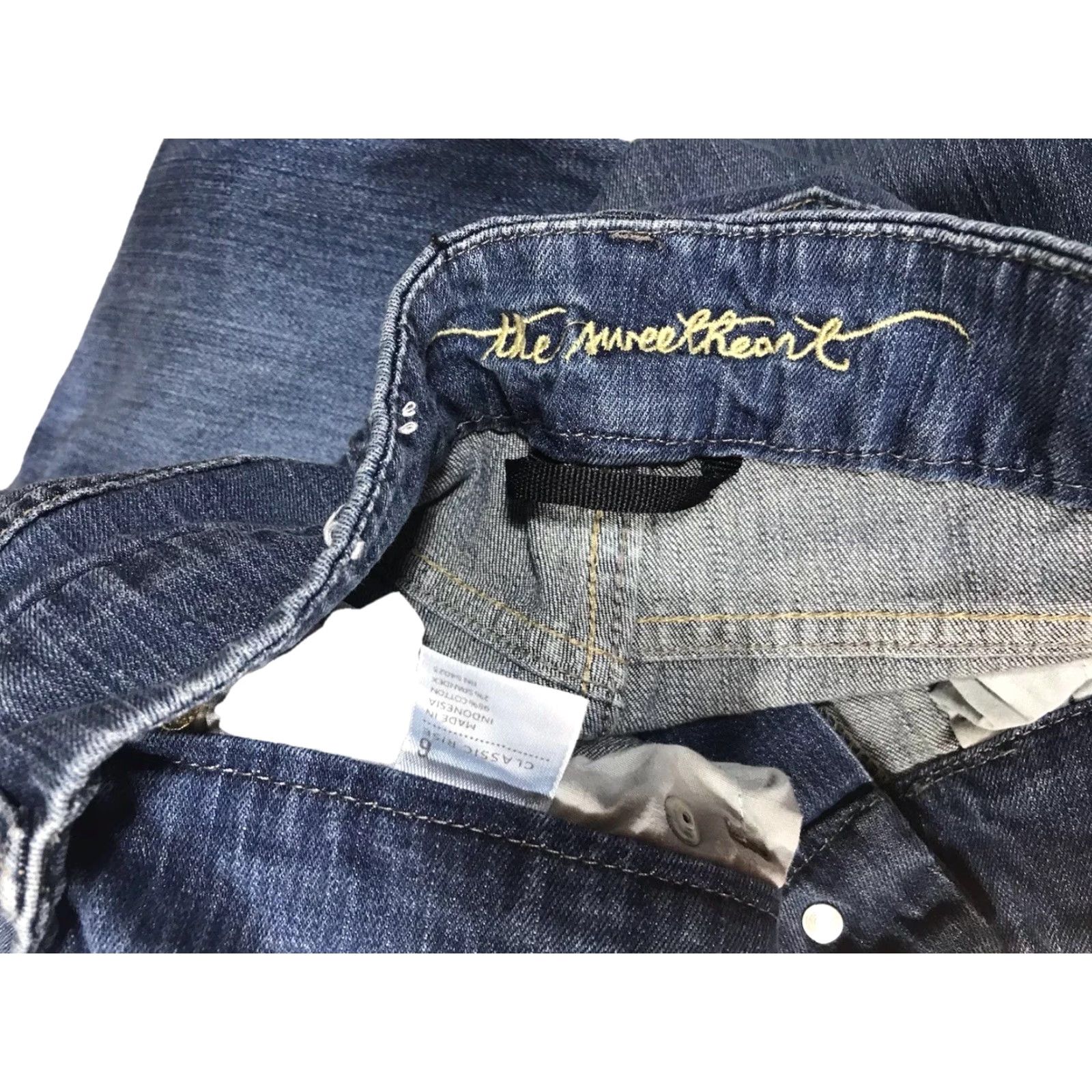 Old Navy Old Navy Jeans Women Size 6 Blue Medium Wash Sweetheart Straight Cotton Spandex Womens Size 28" / US 6 / IT 42 - 2 Thumbnail