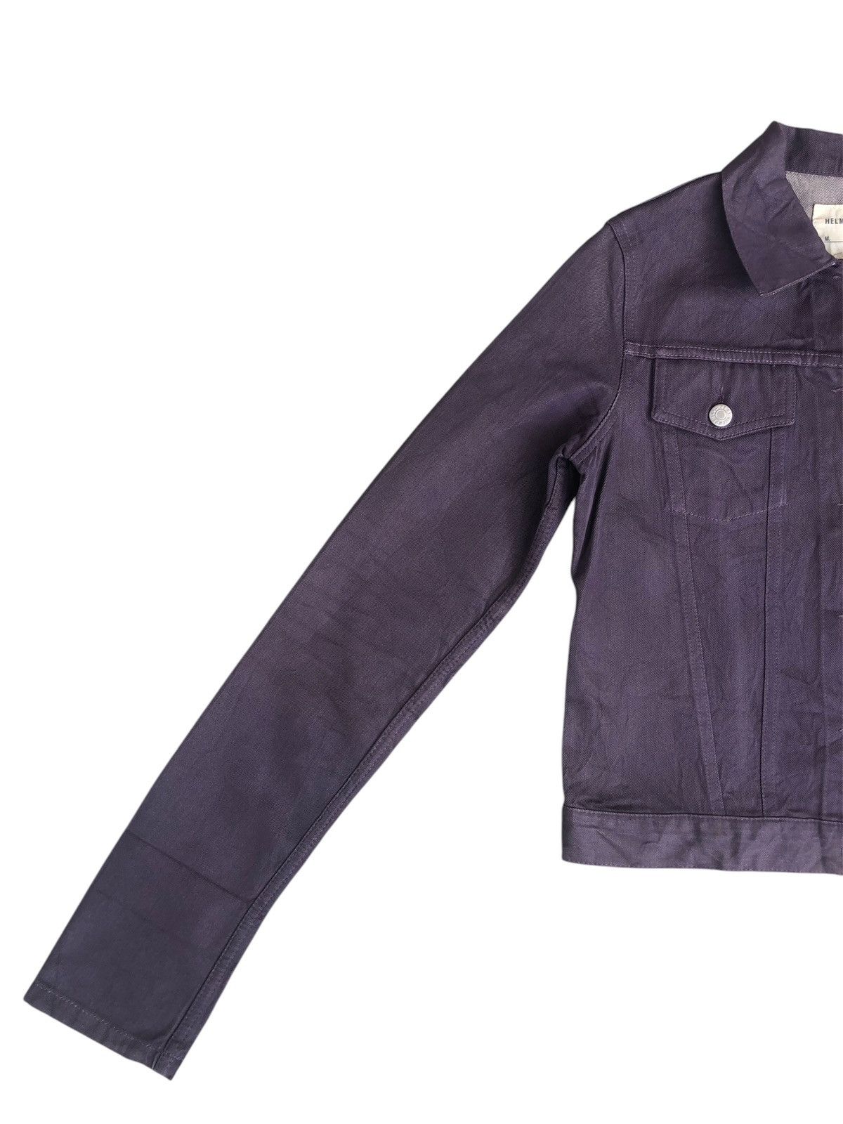 Helmut Lang Helmut Lang Denim Jacket Raw Silk Denim Size US XXS / EU 40 - 3 Thumbnail