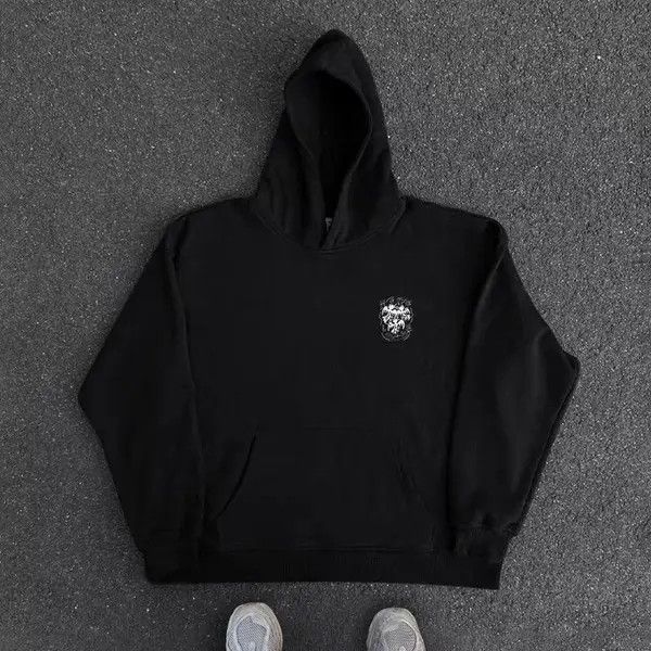 VIBE Vintage Street Hip Hop Print Hooded Sweatshirt Size US L / EU 52-54 / 3 - 2 Thumbnail