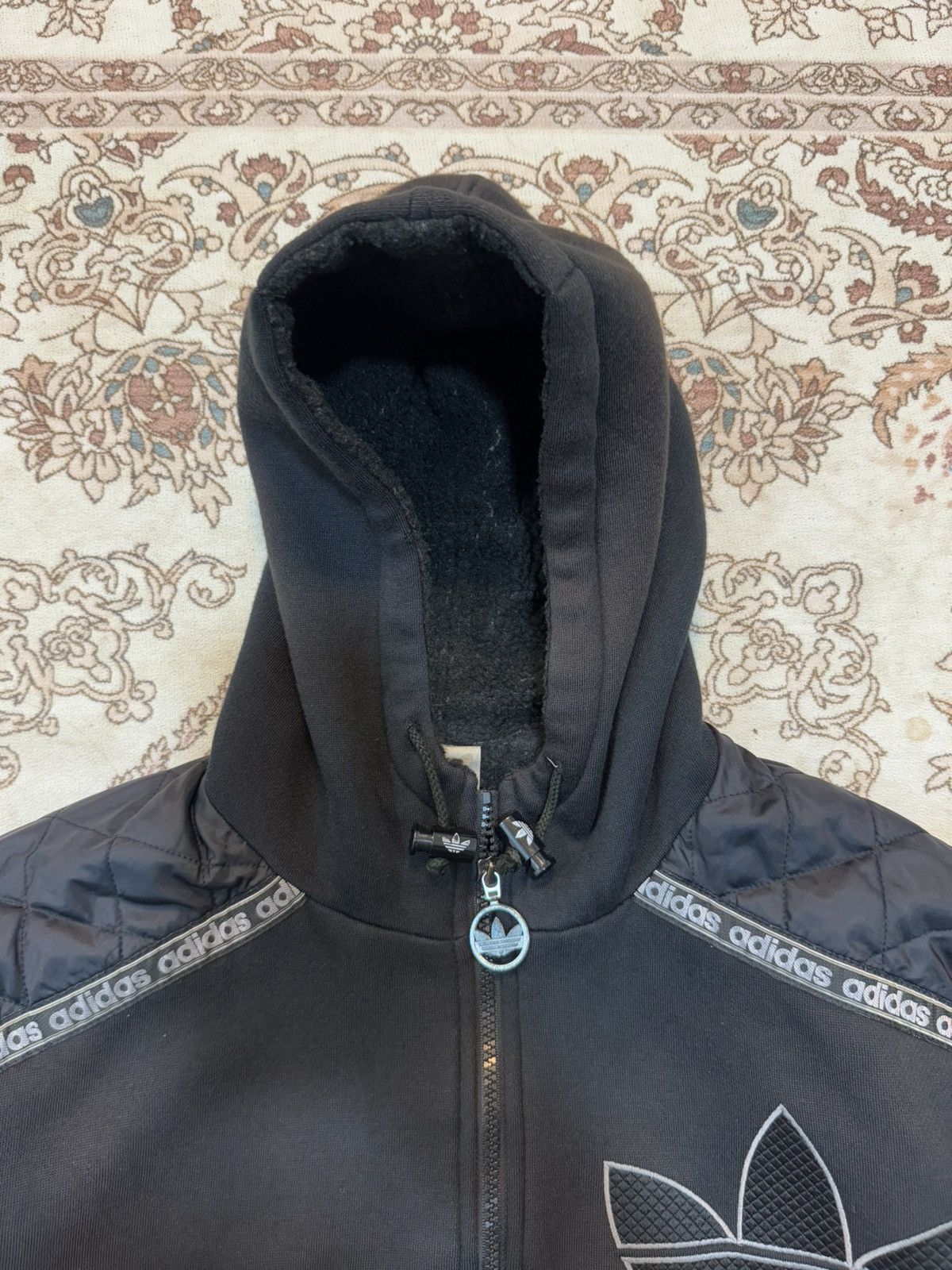 Adidas × Vintage Vintage Faded Adidas Big Logo Zipper Hoodie Size US M / EU 48-50 / 2 - 4 Thumbnail