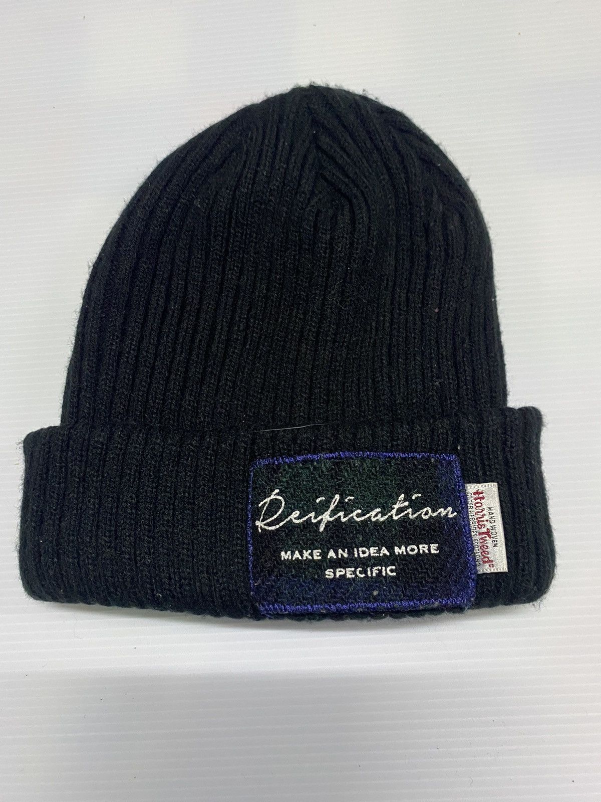 Harris Tweed Harris Tweed Hand Woven Knitted Beanie Hat Size ONE SIZE - 1 Thumbnail