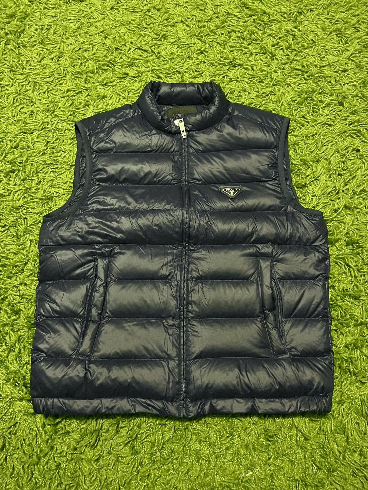 Prada Prada Triangle Logo Nylon Blue Vest Size US M / EU 48-50 / 2 - 1 Thumbnail