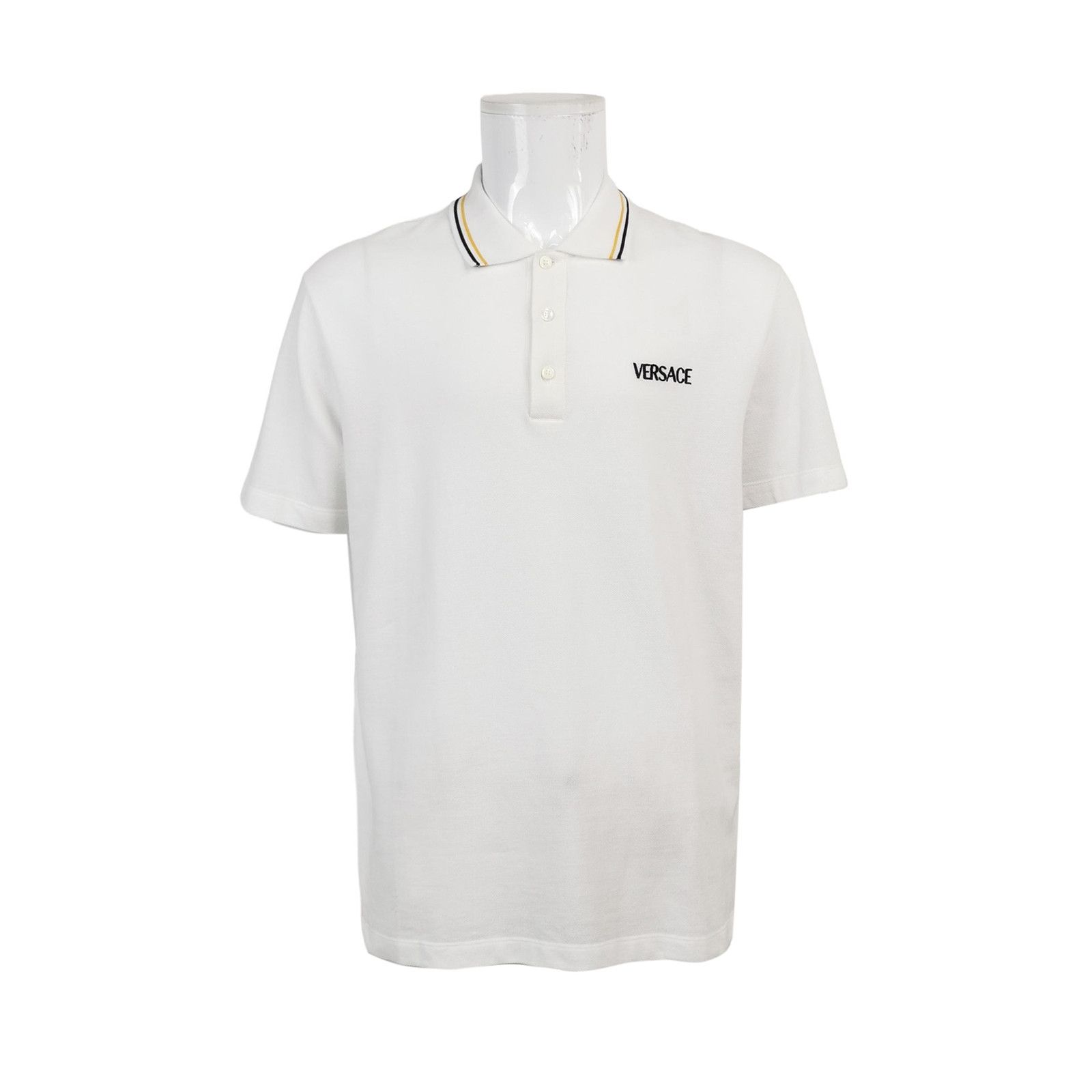 Versace Versace Cotton Logo Collared T-Shirt XL Size US XL / EU 56 / 4 - 1 Thumbnail