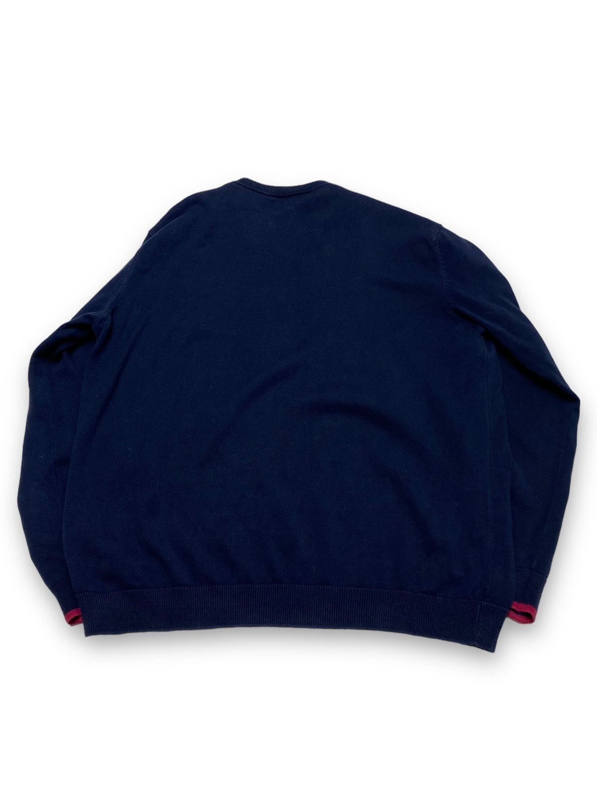 Lacoste Vintage LACOSTE Navy V Neck Longsleeve Shirt Size US L / EU 52-54 / 3 - 5 Thumbnail