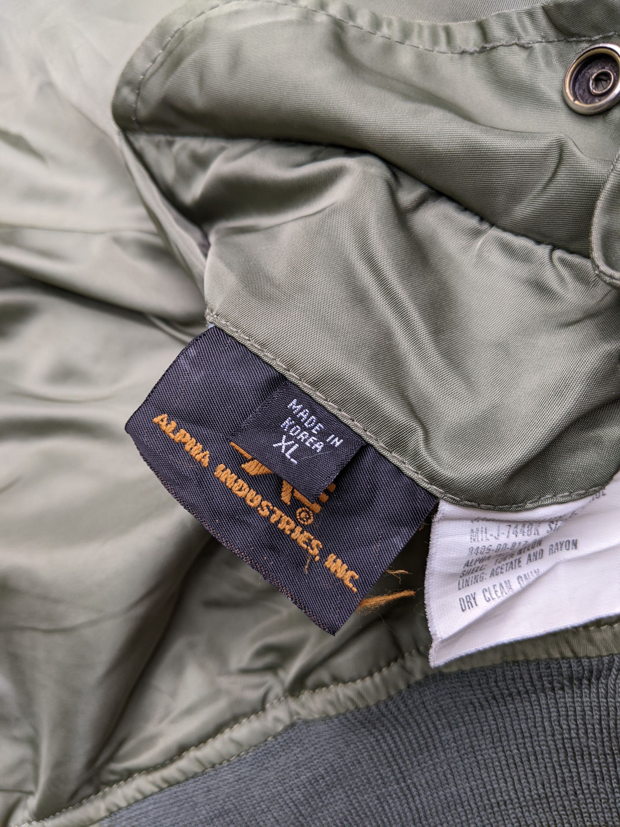 Alpha Industries Alpha Industries MA-1 Bomber Jacket Olive Green Size US XL / EU 56 / 4 - 8 Thumbnail