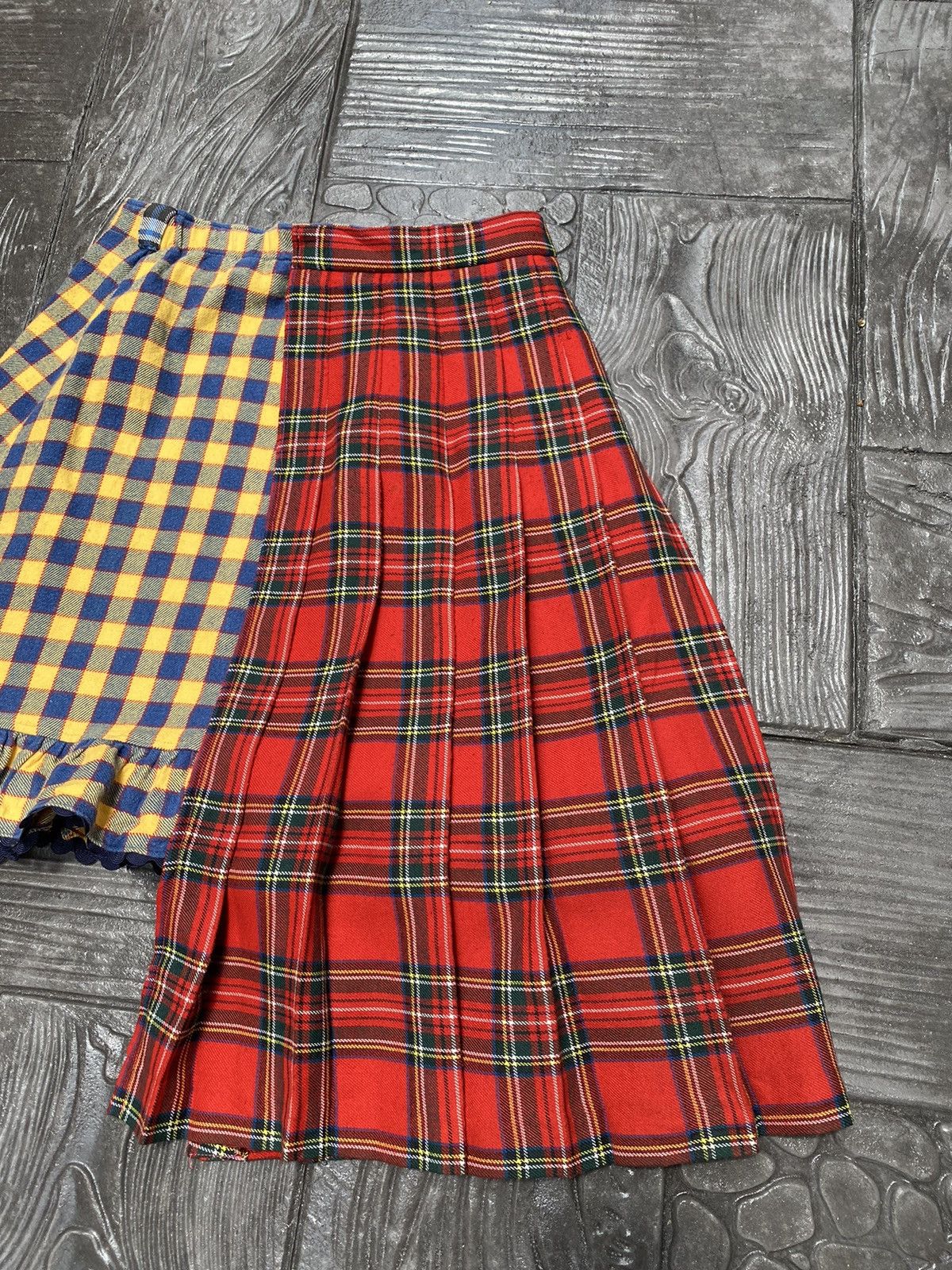 Japanese Brand 🔥RARE🔥 Mezzo Piano Split Yellow/Red Tartan Seditionaries Size 27" / US 4 / IT 40 - 9 Thumbnail