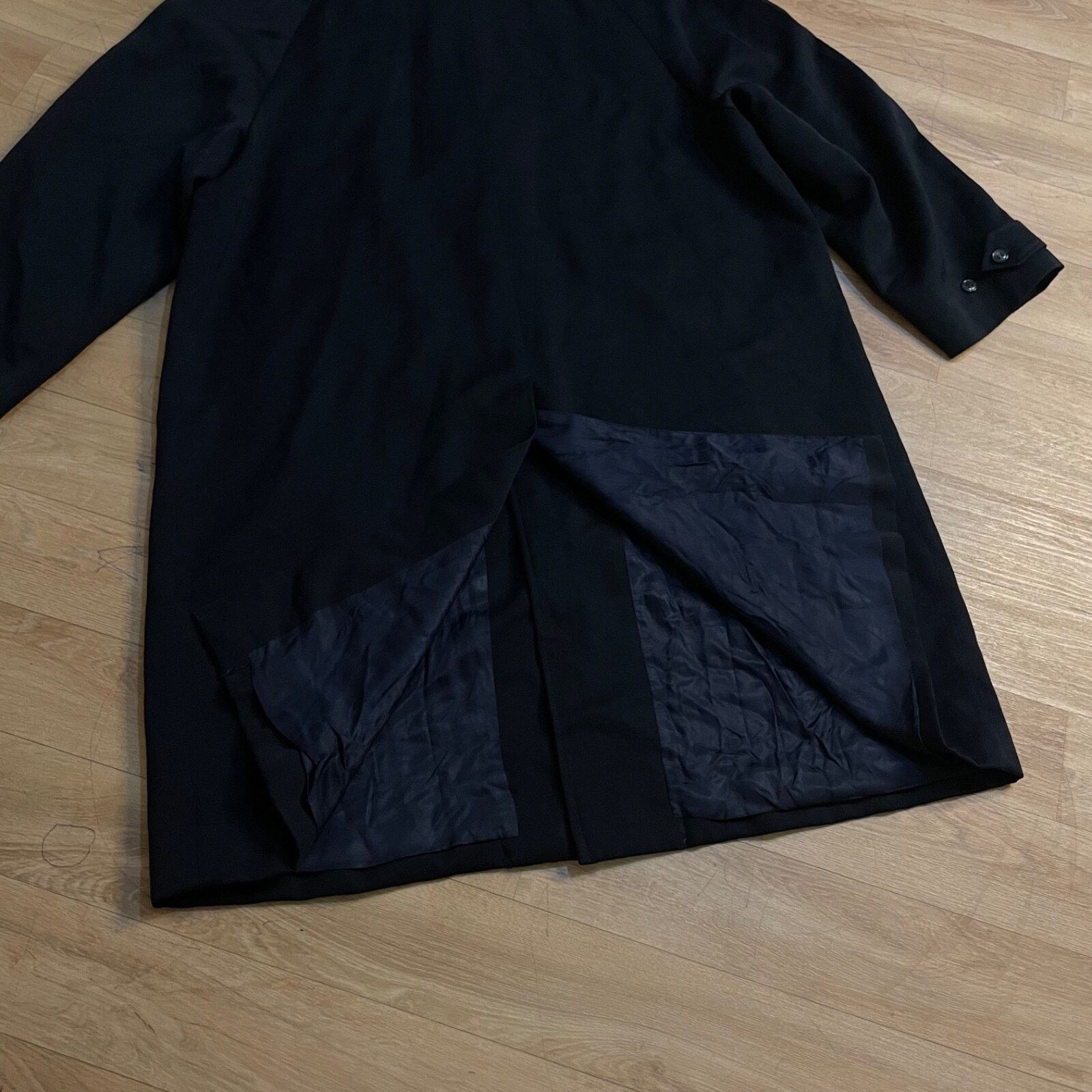 Burberry VINTAGE Burberry Trench Coat VIRGIN WOOL jacket BLUE navy Size US L / EU 52-54 / 3 - 5 Thumbnail