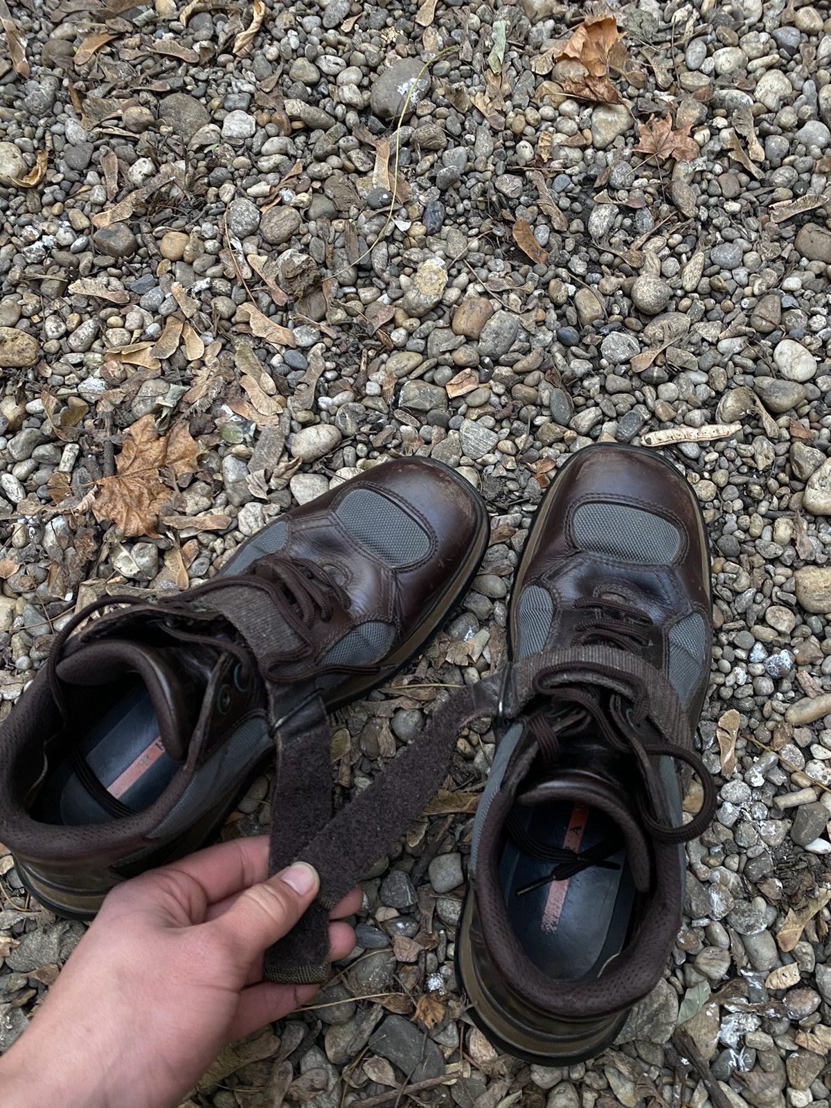 Prada × Vintage Vintage 90s Prada Leather American Cup Boots Size US 7 / EU 40 - 8 Thumbnail