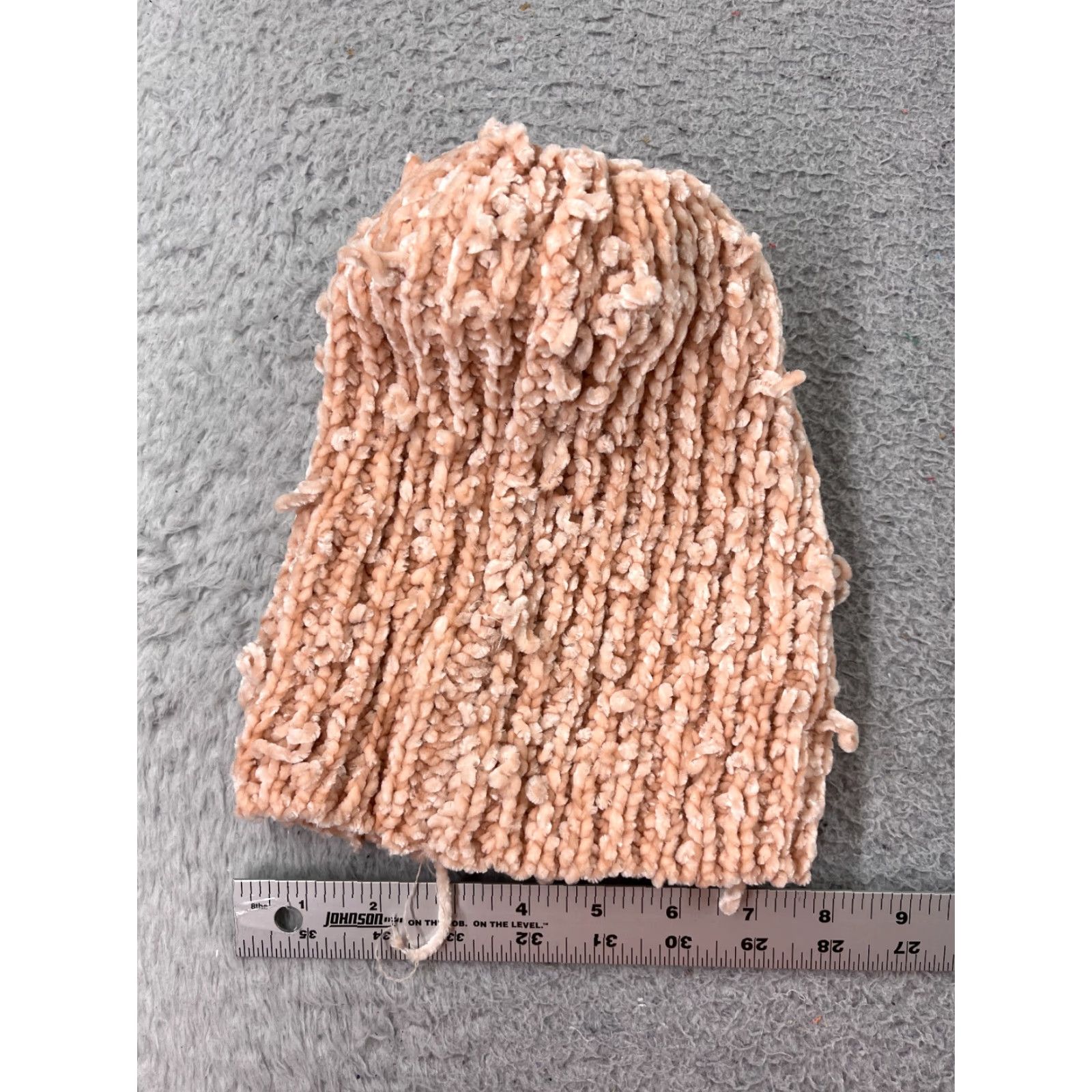Vintage Beanie Toque Womens One Size Pink Knit Acrylic Blend Winter Snow Ski Pom Hat Size ONE SIZE - 5 Thumbnail