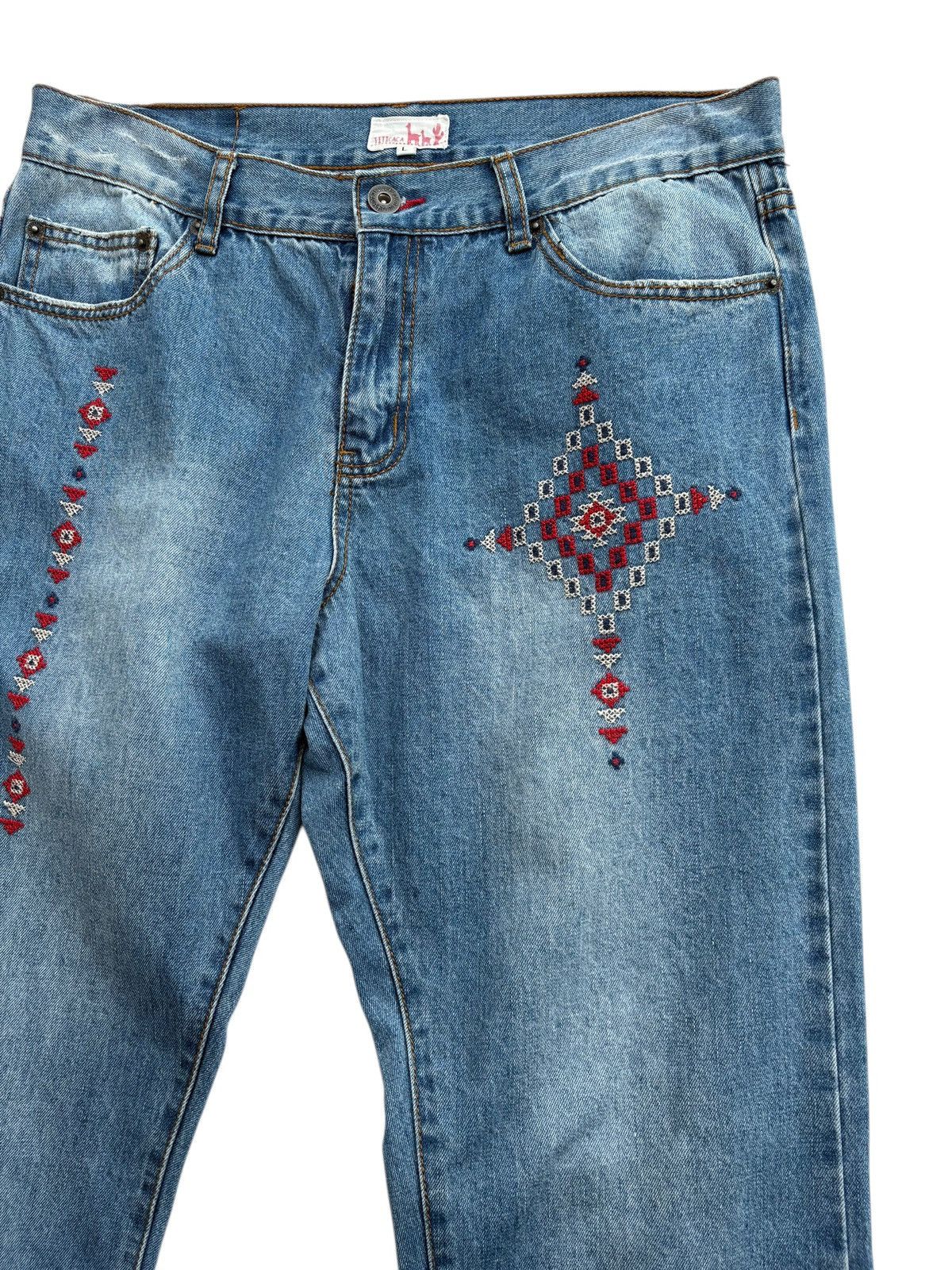 Native Titicaca Embroidery Native Denim Pants Size US 32 / EU 48 - 4 Thumbnail