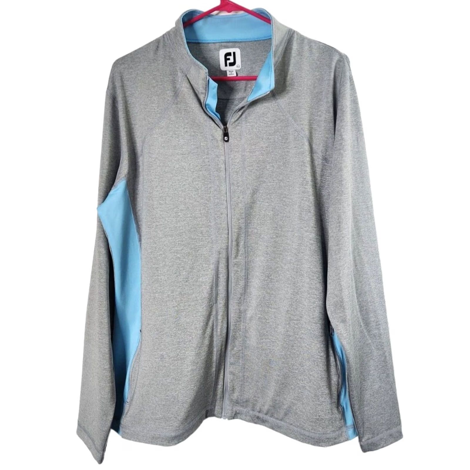 Footjoy FootJoy Womens Jacket Activewear Golf Full Zip Pockets XL Gray Size XL / US 12-14 / IT 48-50 - 2 Thumbnail