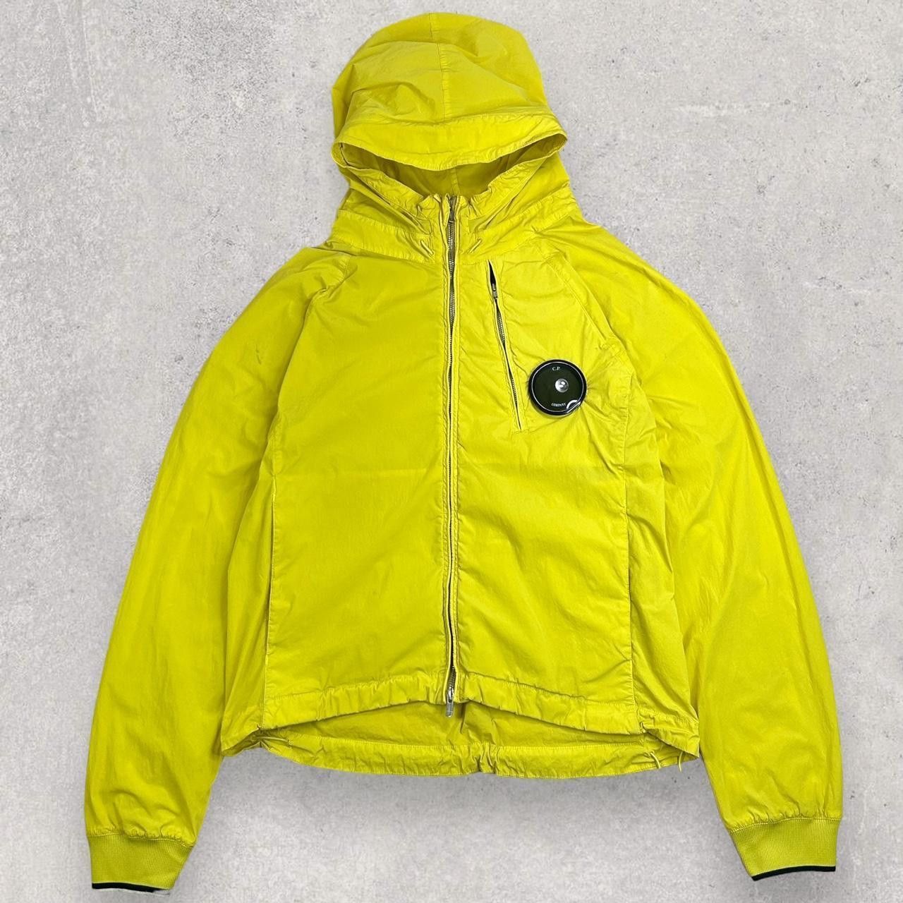 image of C P Company Cp Company Yellow Nycra Big Lens Jacket, Men's (Size 2XL)