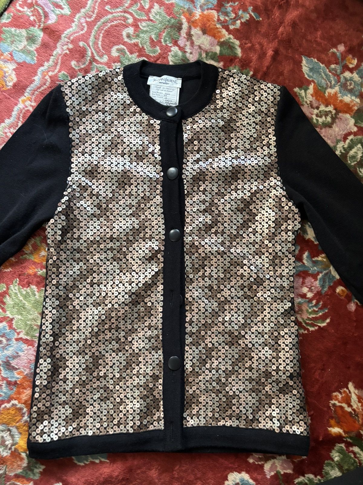 Yves Saint Laurent ARCHIVAL YSL STUDIO PROTOTYPE CARDIGAN - AUTHENTICATED Size M / US 6-8 / IT 42-44 - 9 Thumbnail