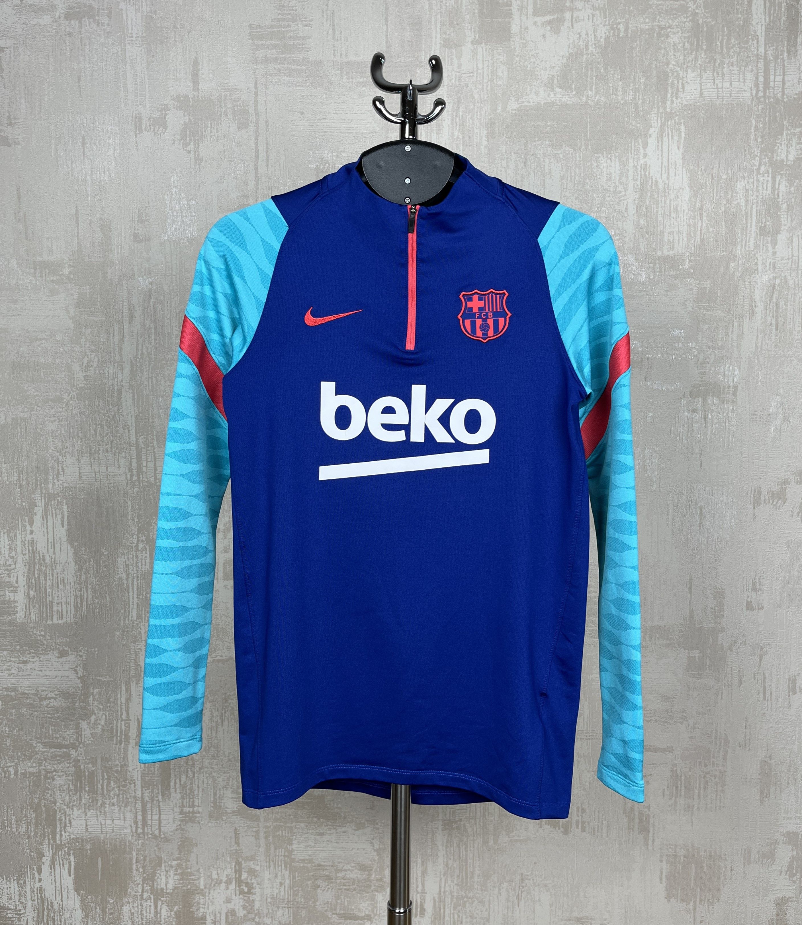 Dri Fit Blue Barcelona Training Top Nike Dri-Fit FC Barcelona