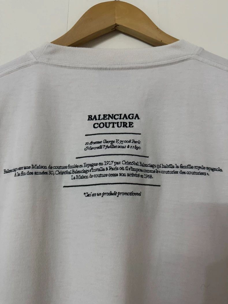 Balenciaga Balenciaga couture boxy Embroidered Letter Short Sleeve Size US M / EU 48-50 / 2 - 5 Thumbnail
