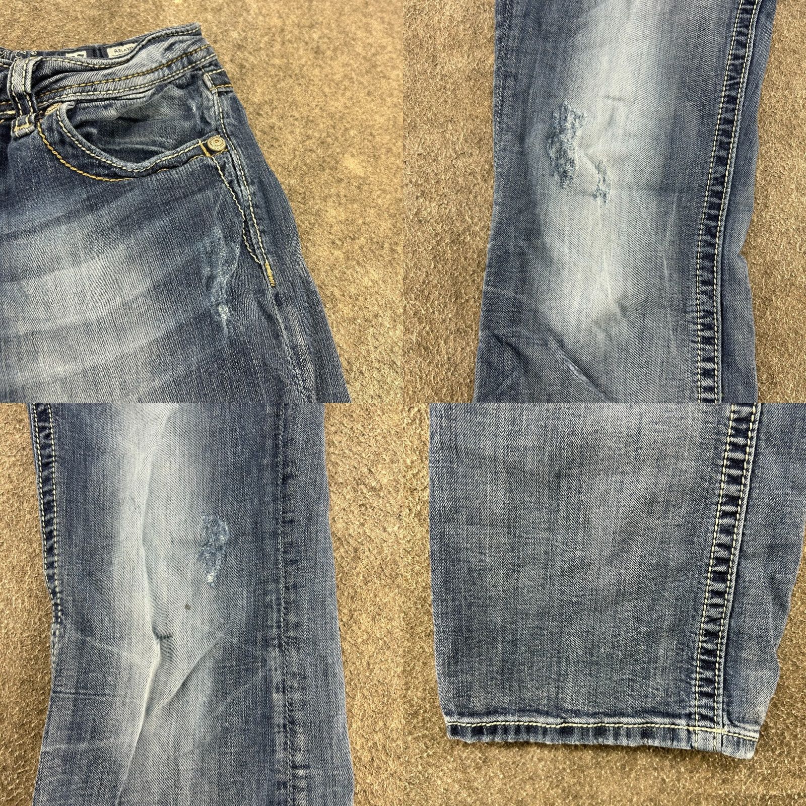 Miss Me Miss Me Jeans Womens 27 Blue Bootcut Denim Distressed Distressed Embroidered Logo 5-Pocket Classic Buckle Bke Size 27" / US 4 / IT 40 - 8 Thumbnail