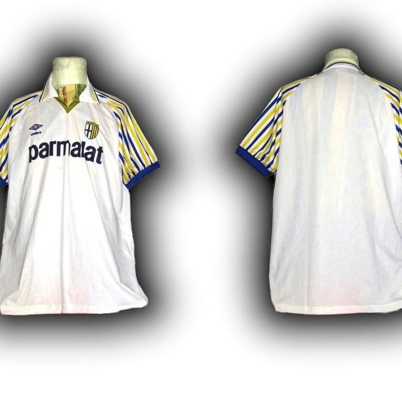 Umbro Fc Parma Italy 1990 1991 Home Shirt Jersey Size US XL / EU 56 / 4 - 2 Thumbnail