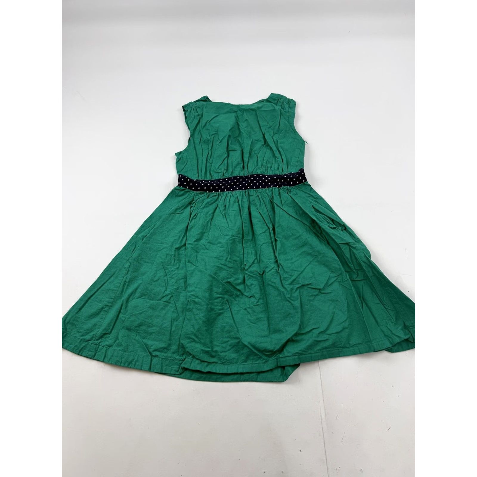 Vintage VINTAGE? No - Emily and Fin Dress Womens Small Green Polka Dot Waist Fit & Flare Cotton Size S / US 4 / IT 40 - 2 Thumbnail