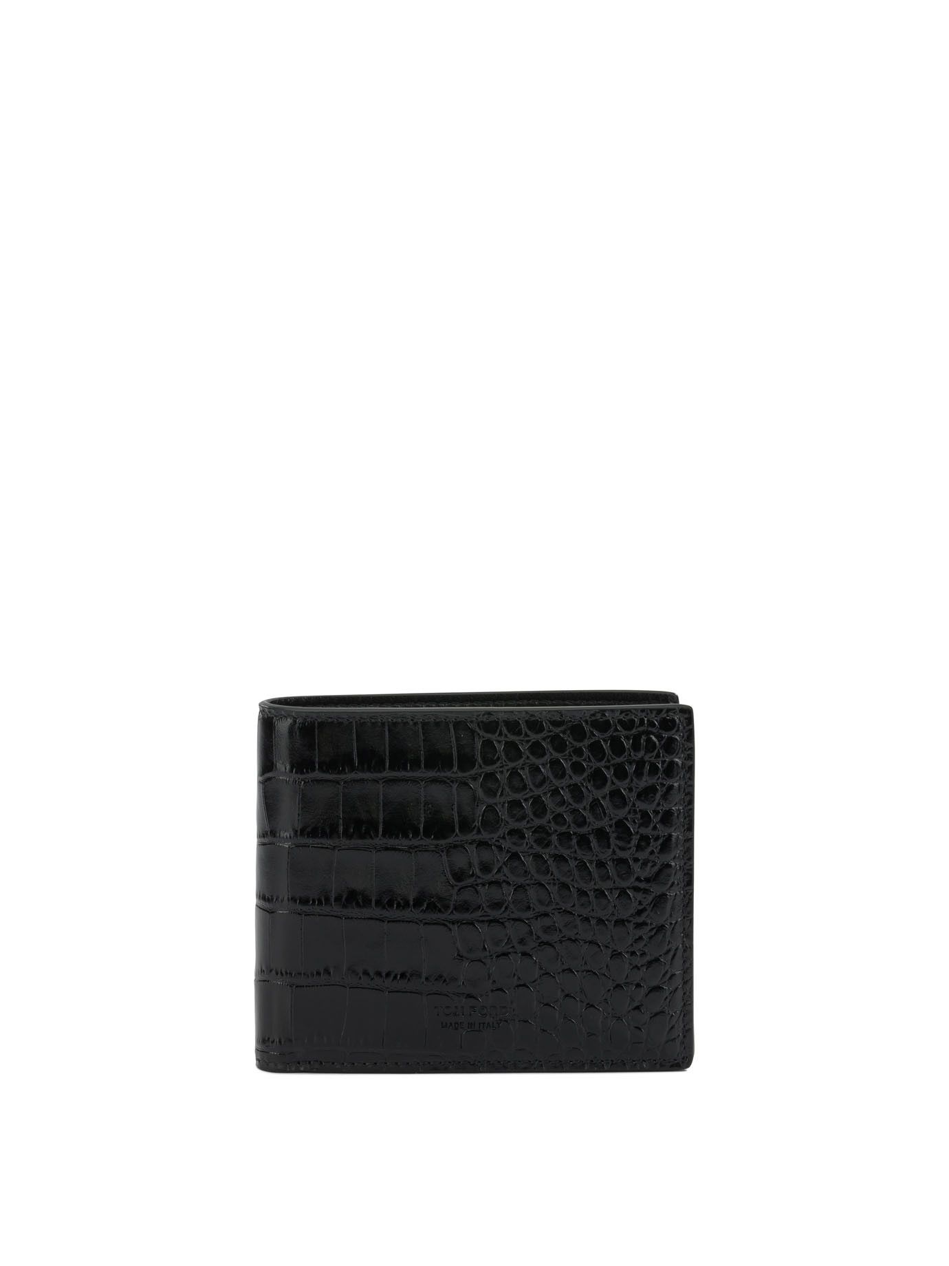 Tom Ford Crocodile Print Leather Wallet Men - USA Duties Paid
