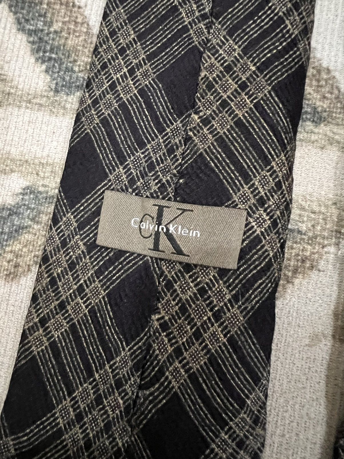 Calvin Klein Calvin Klein Silk Tie Size ONE SIZE - 5 Thumbnail