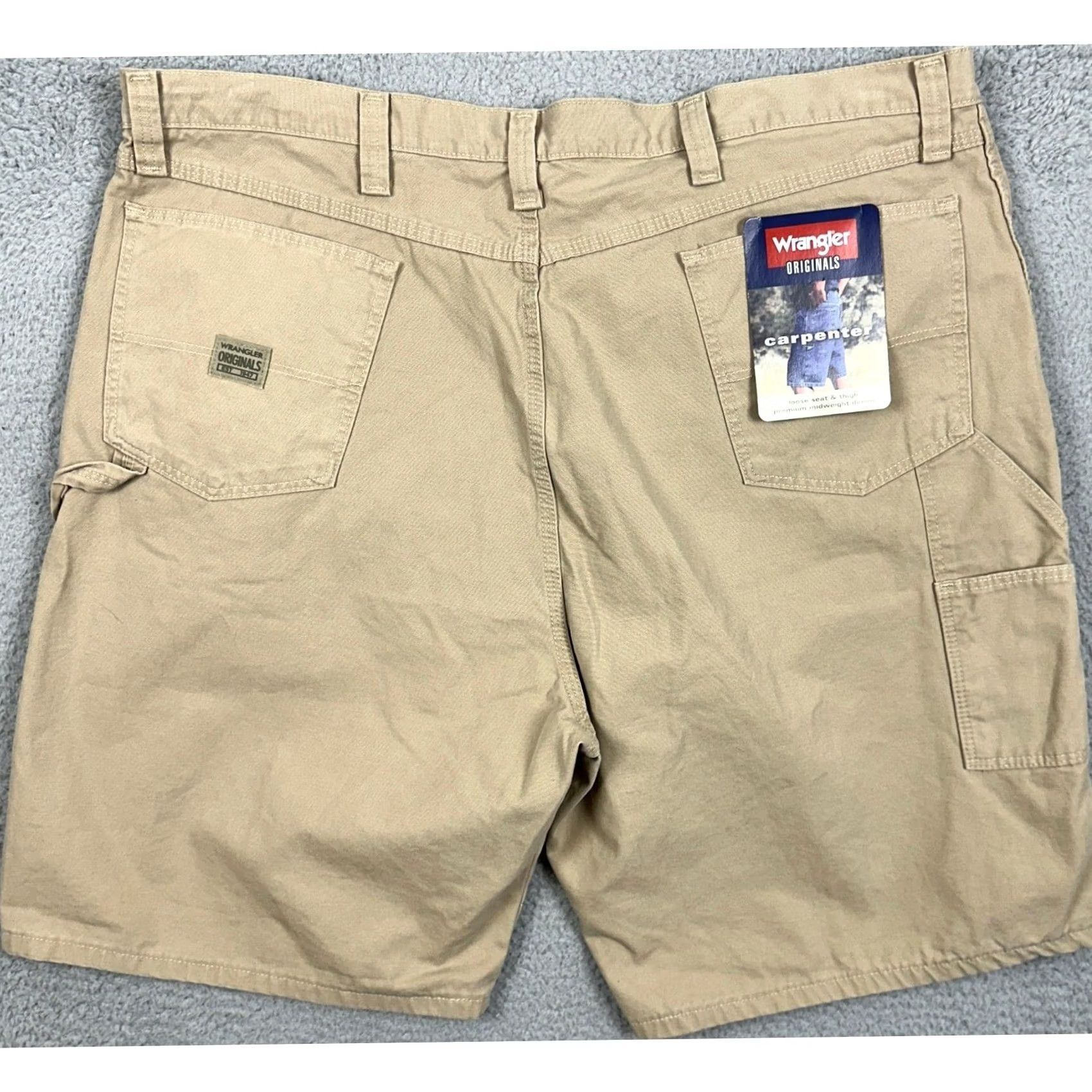 Wrangler Wrangler Mens Carpenter Shorts 46 Tan Utility Flat Front Pockets Size US 30 / EU 46 - 3 Thumbnail