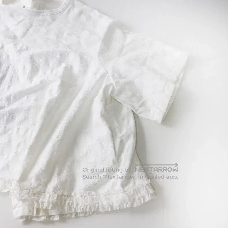 Comme des Garcons Comme Des Garcons Polka dot jacquard flounce back open shi Size S / US 4 / IT 40 - 6 Thumbnail