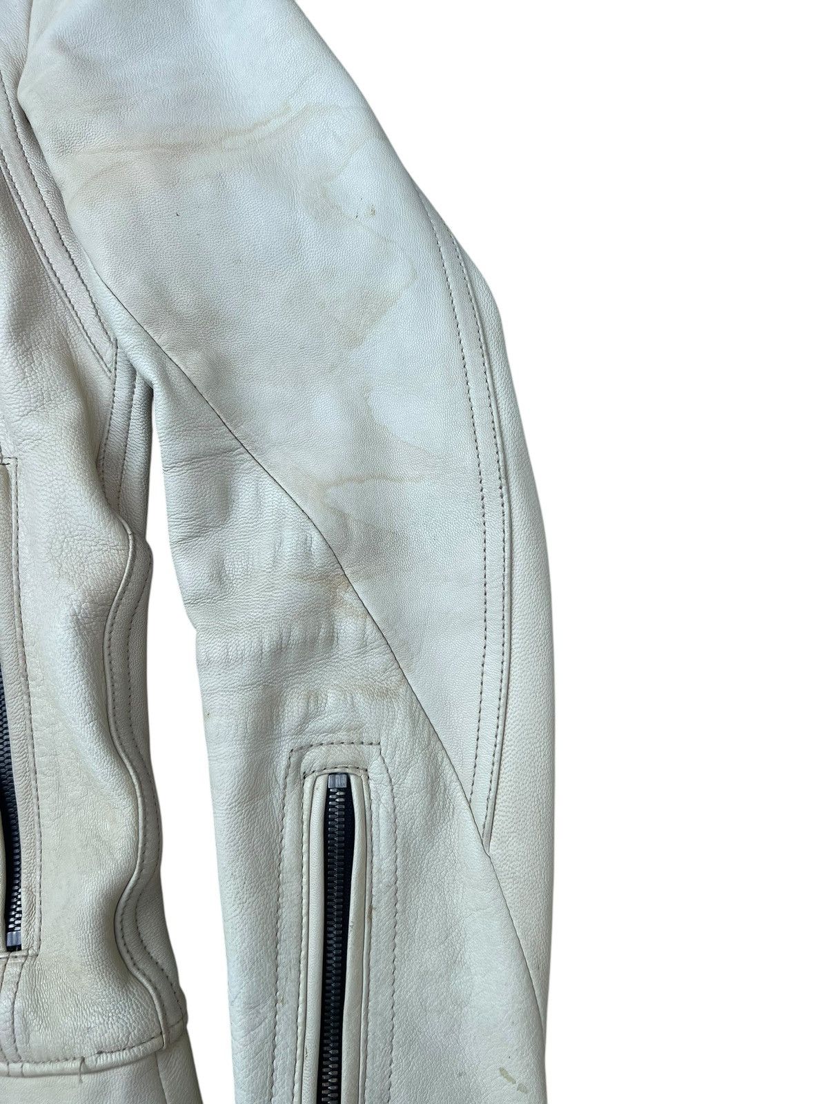 JACKROSE Jackrose Luv Maison Patina Stains Leather Racer Jacket Size US S / EU 44-46 / 1 - 9 Thumbnail
