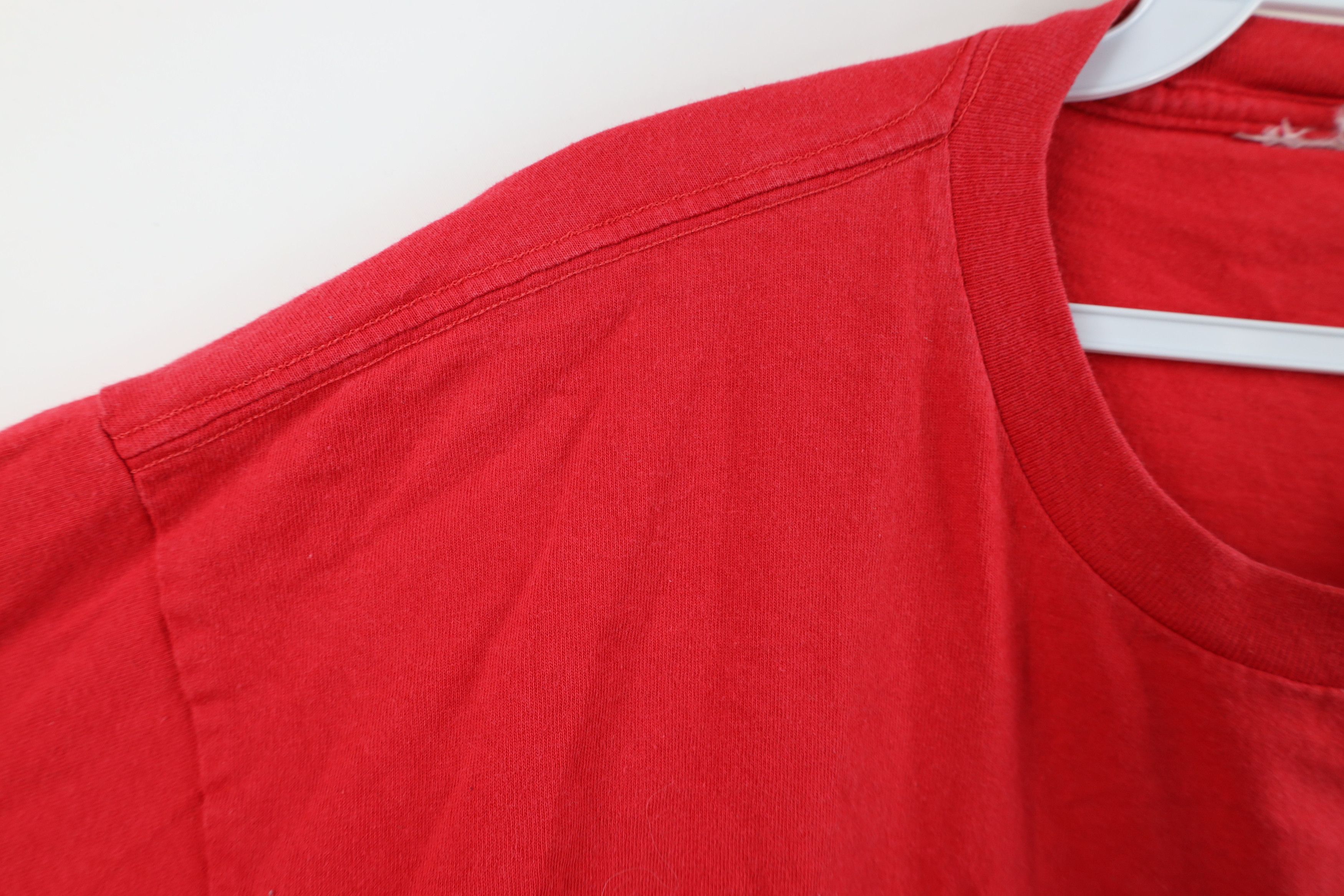 Nike Vintage 90s Y2K Nike Soccer USA Soccer Coaches T-Shirt Red Size US L / EU 52-54 / 3 - 6 Thumbnail