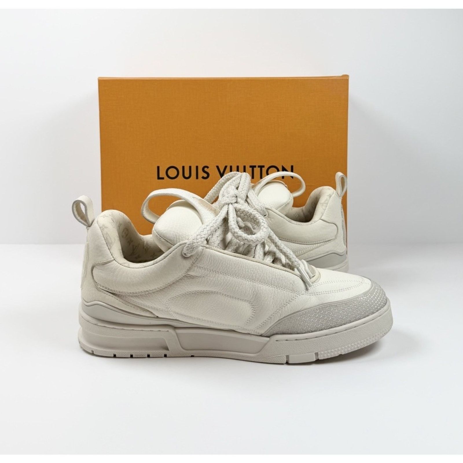 Louis Vuitton Size 10LV/11US - Louis Vuitton Skate White Trainers Size US 11 / EU 44 - 6 Thumbnail