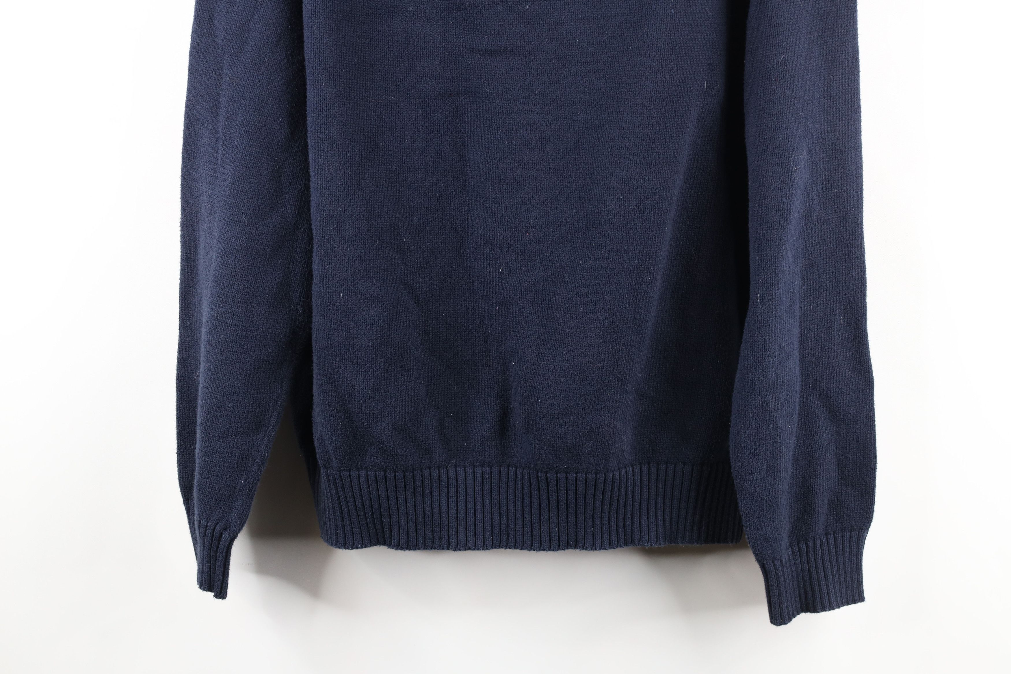 Ralph Lauren × Vintage Vintage Ralph Lauren Knit Half Zip Pullover Sweater Blue Size US XL / EU 56 / 4 - 8 Thumbnail