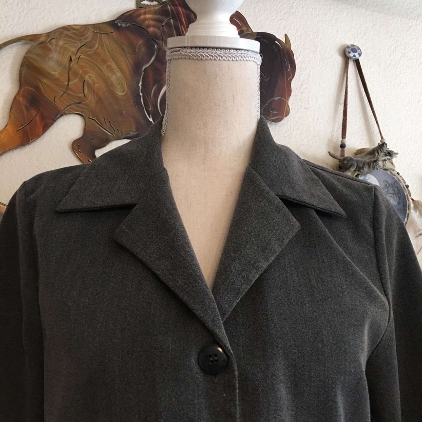 Other Mixit gray button front jacket 10 Size L / US 10 / IT 46 - 5 Thumbnail