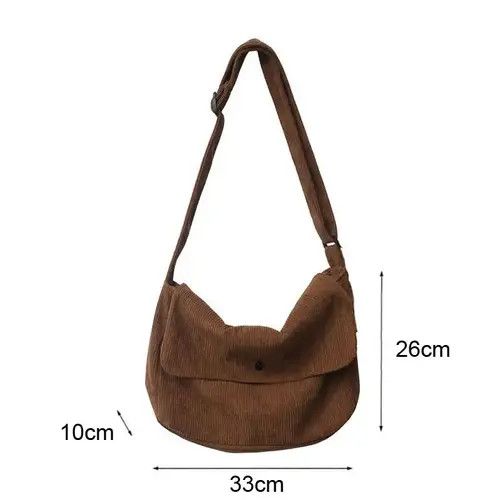 Japanese Brand Kusuno x Aoshi Y2k corduroy messenger bag shoulder bag Size ONE SIZE - 2 Thumbnail