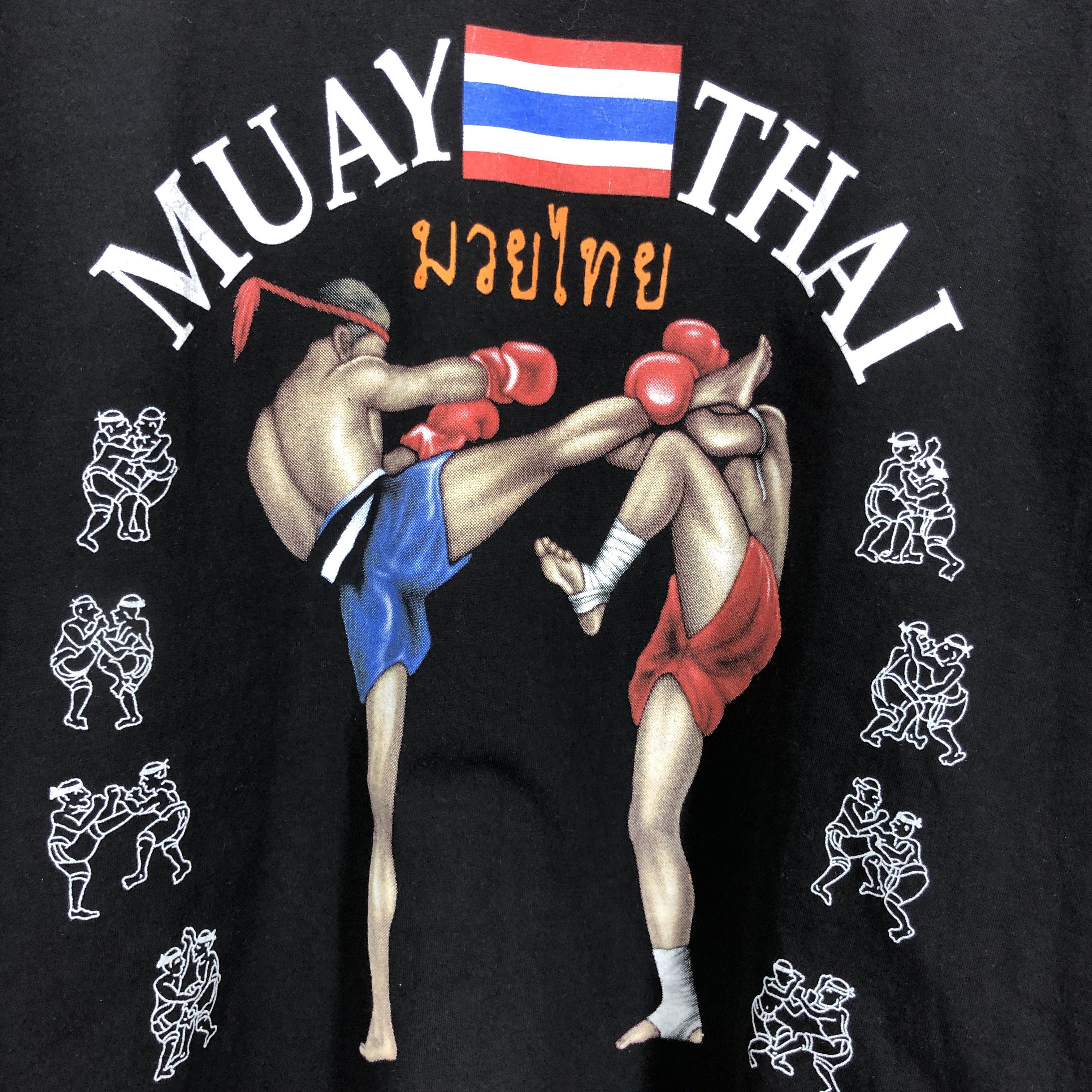 Other MUAY THAI Kick Lesson Crew Neck T Shirt #1582/01 Size US L / EU 52-54 / 3 - 2 Thumbnail
