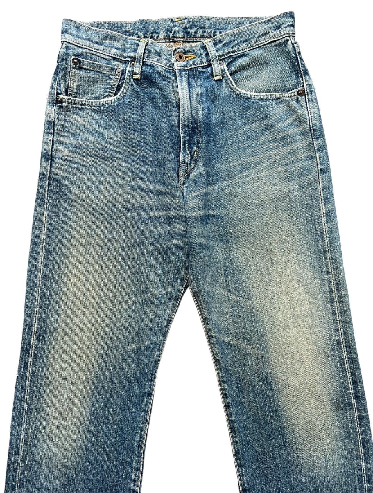 Edwin Vintage Edwin 505x Selvedge Distressed Denim Jeans 31x35 Size US 31 - 4 Thumbnail
