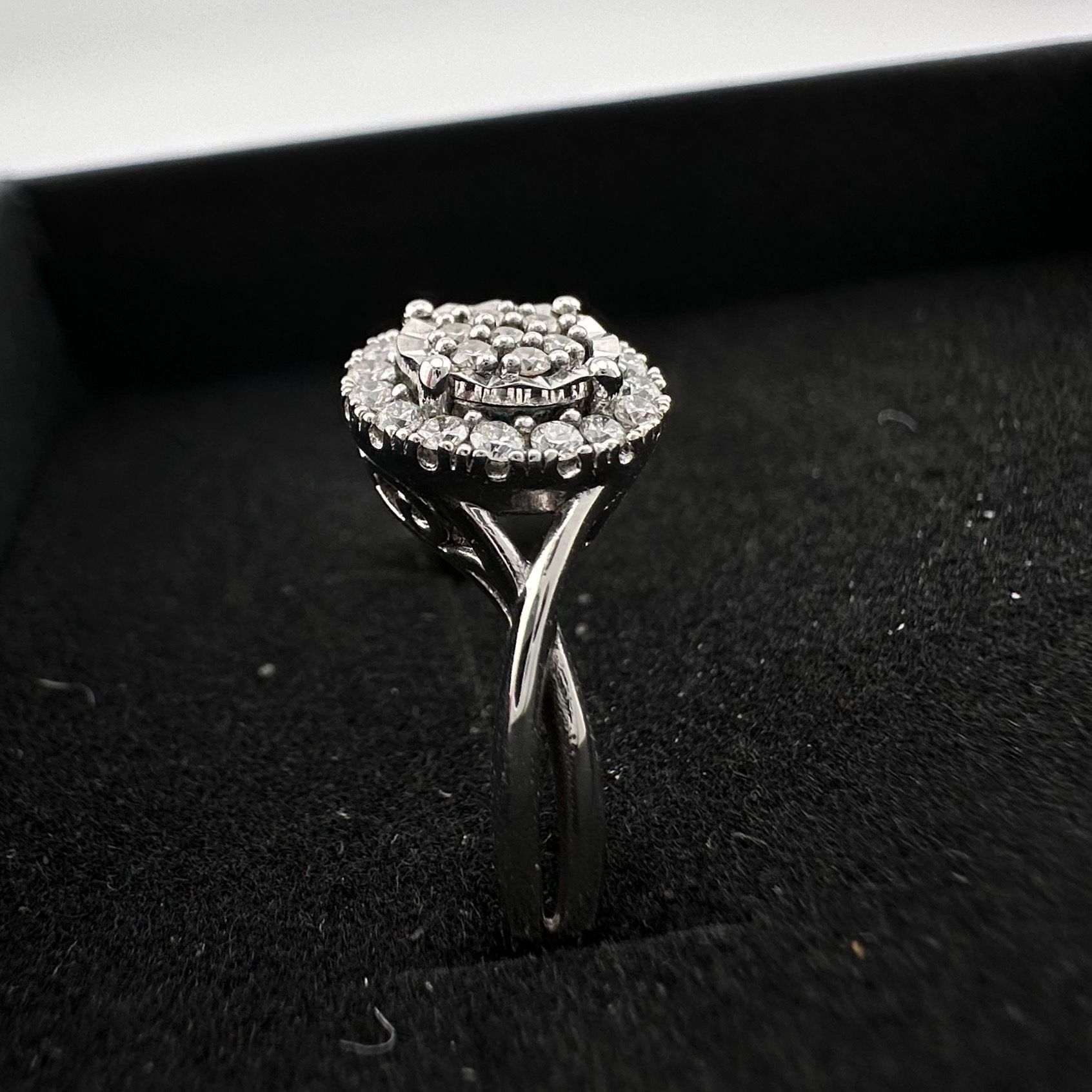 Other 1/4 Ct Lab Grown Diamond Cluster Twisted Shank Ring - SIze 7 Size ONE SIZE - 16 Thumbnail