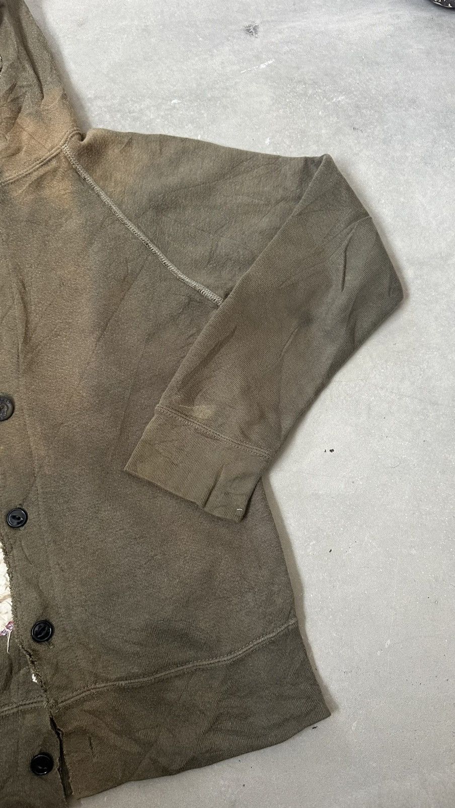 N.Hoolywood VINTAGE GO TO HOLLYWOOD BUTTON PATCHOWRK ARMY HOODIE Size US S / EU 44-46 / 1 - 3 Thumbnail
