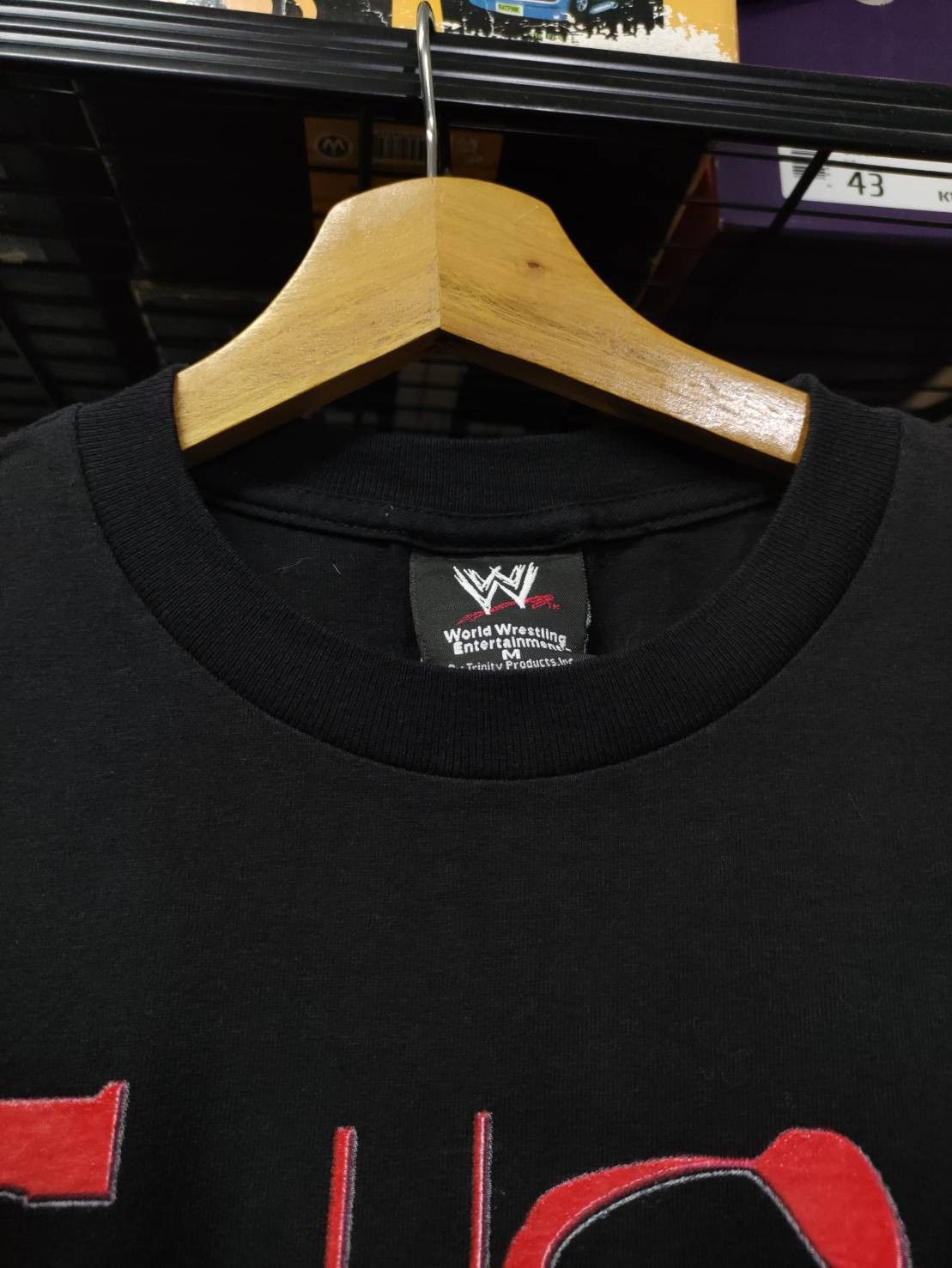 WWE Vtg 00's Kane " Face Your Fear " Wrestlemania Promo T-Shirt Size US M / EU 48-50 / 2 - 5 Thumbnail