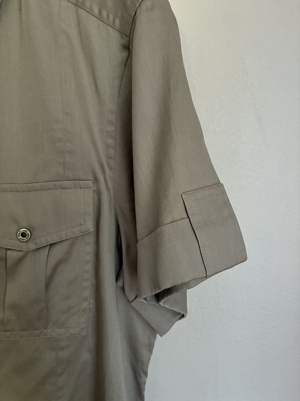 Roberto Cavalli Roberto Cavalli Silk Snap Button Military Shirt Size US M / EU 48-50 / 2 - 17 Thumbnail
