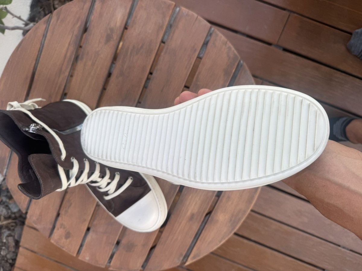 Rick Owens Drkshdw Rick Owens DRKSHDW brown leather mainline ramones Size US 13 / EU 46 - 6 Thumbnail