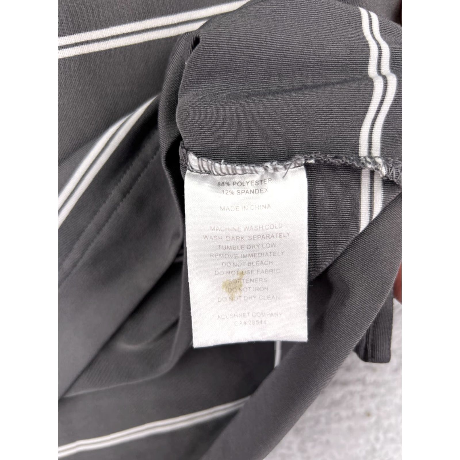 Footjoy FootJoy Polo Shirt Men Extra Large Gray Stripe Polo Shirt Gray FootJoy Lightweight Polyester Golf Shirt Men XL Stripe Size US XL / EU 56 / 4 - 5 Thumbnail