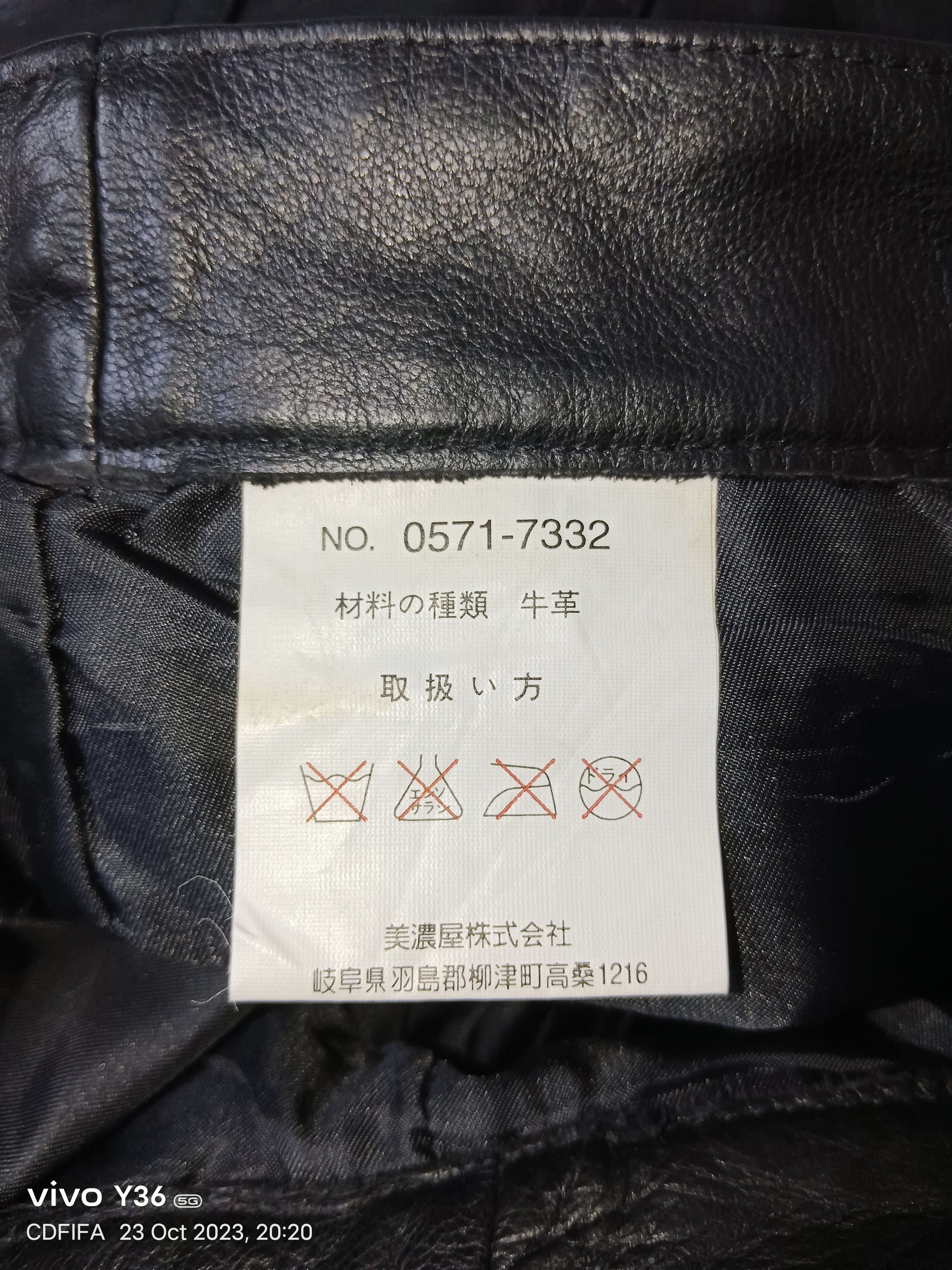 Louis Philippe Louis Chavlon Genuine Leather Pants Size US 28 / EU 44 - 12 Thumbnail