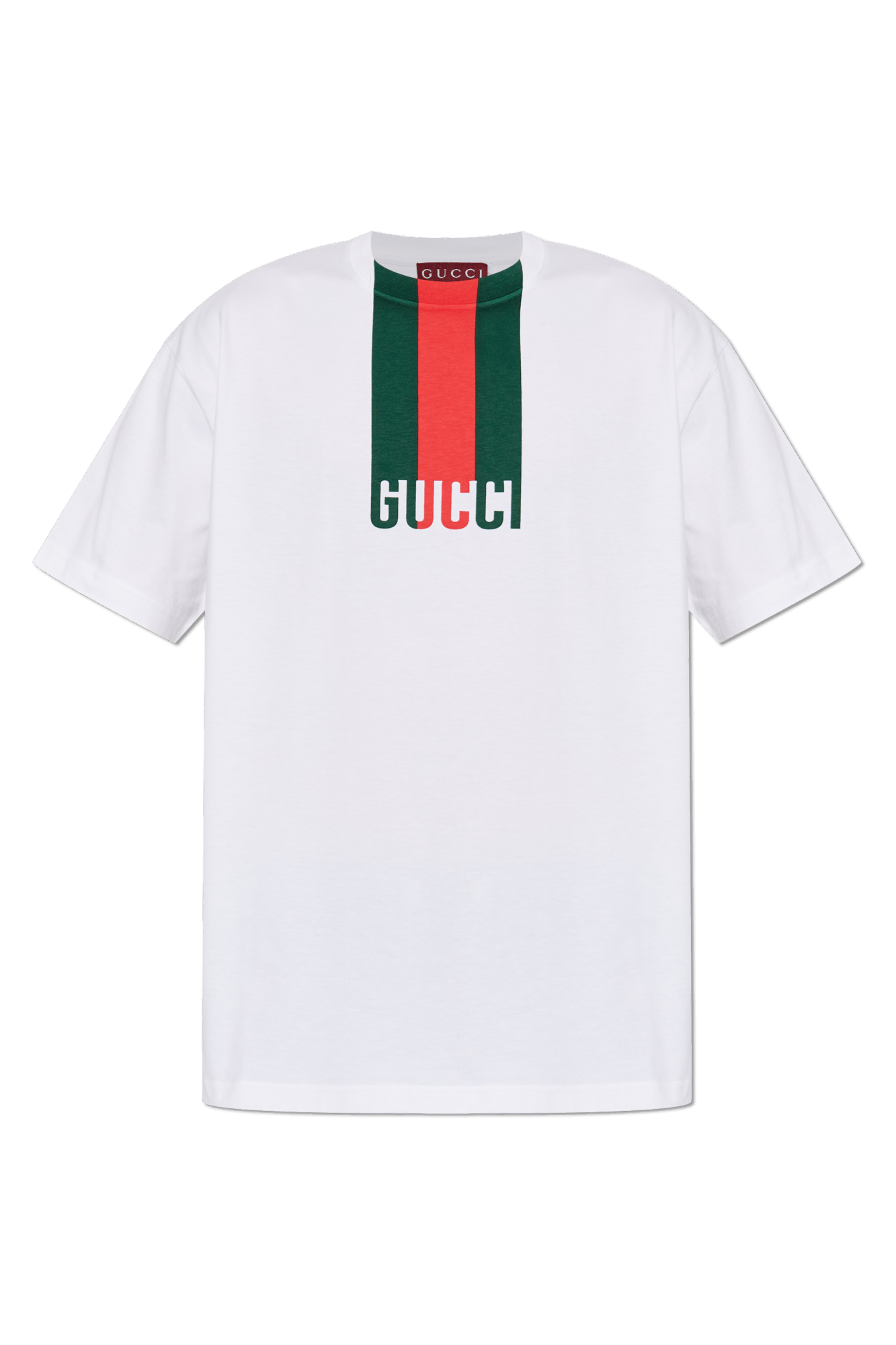 Gucci o1mt1gz0226 Cotton Jersey T-Shirt With Print in White Size US XXL / EU 58 / 5 - 1 Thumbnail