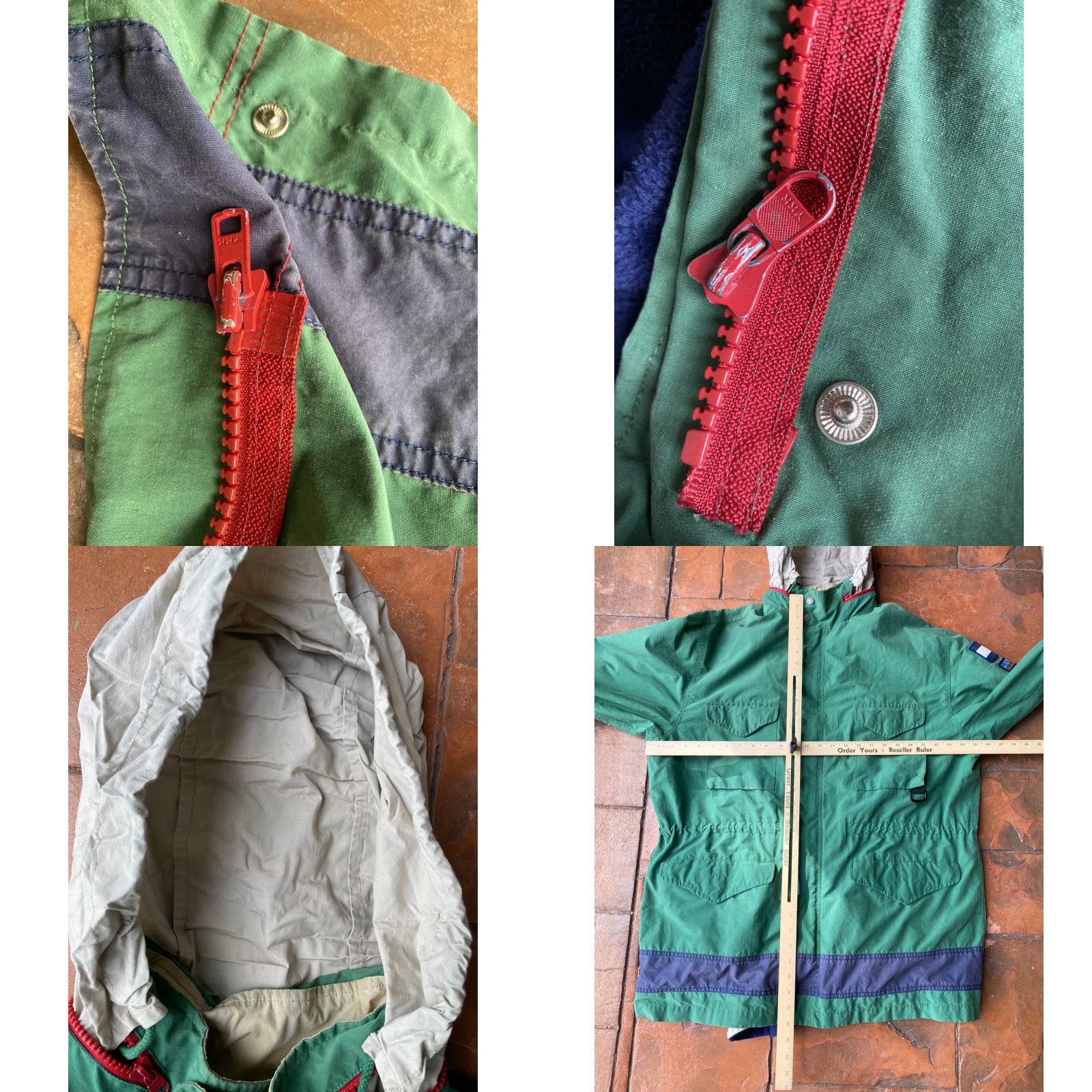 Tommy Hilfiger VINTAGE Tommy Hilfiger Outdoors Windbreaker Chore Jacket Large Green L Size US L / EU 52-54 / 3 - 9 Thumbnail