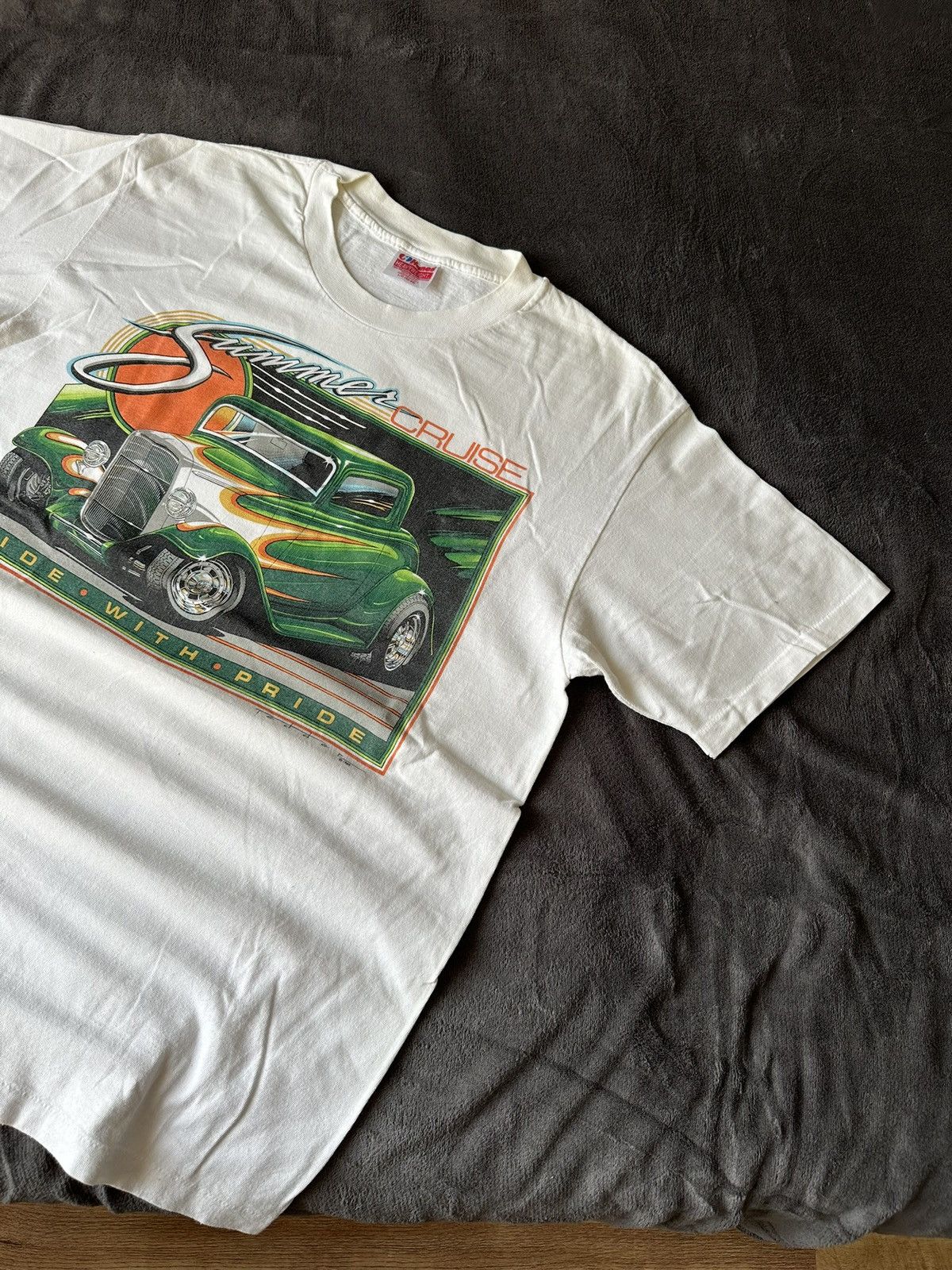 Ford × Vintage Vintage 90s Truck Thrashed Hot Rod Tee Size US L / EU 52-54 / 3 - 3 Thumbnail